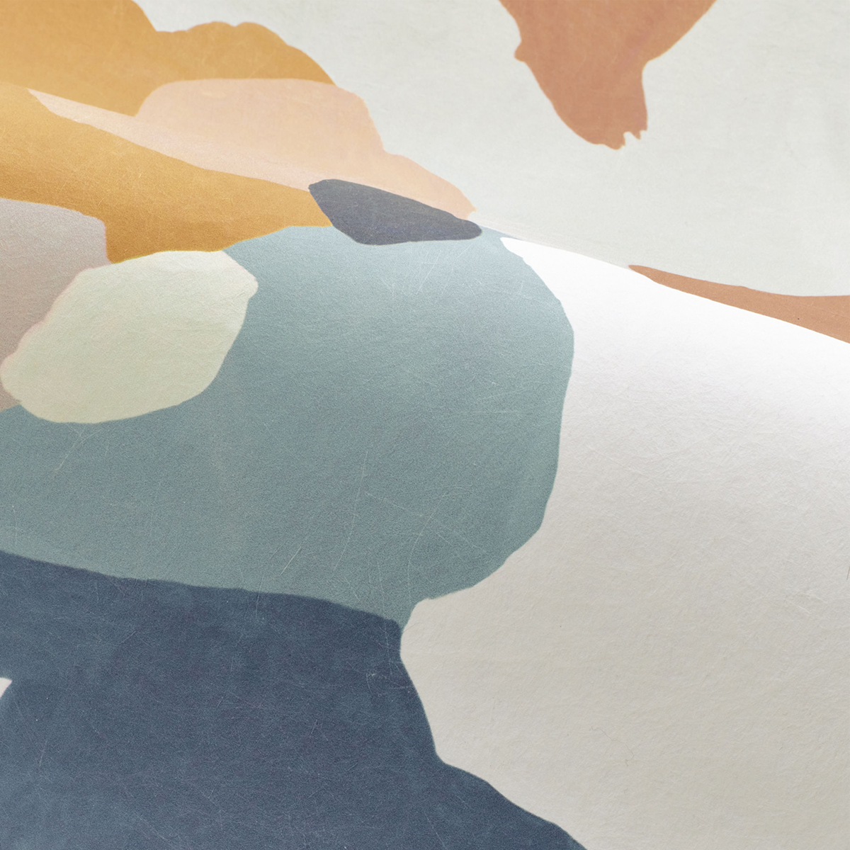 Papier peint panoramique Paysage Abstrait Le Bassin bleu - L'Ile aux Oiseaux de Casamance AMBV | Réf. CAS-75933670