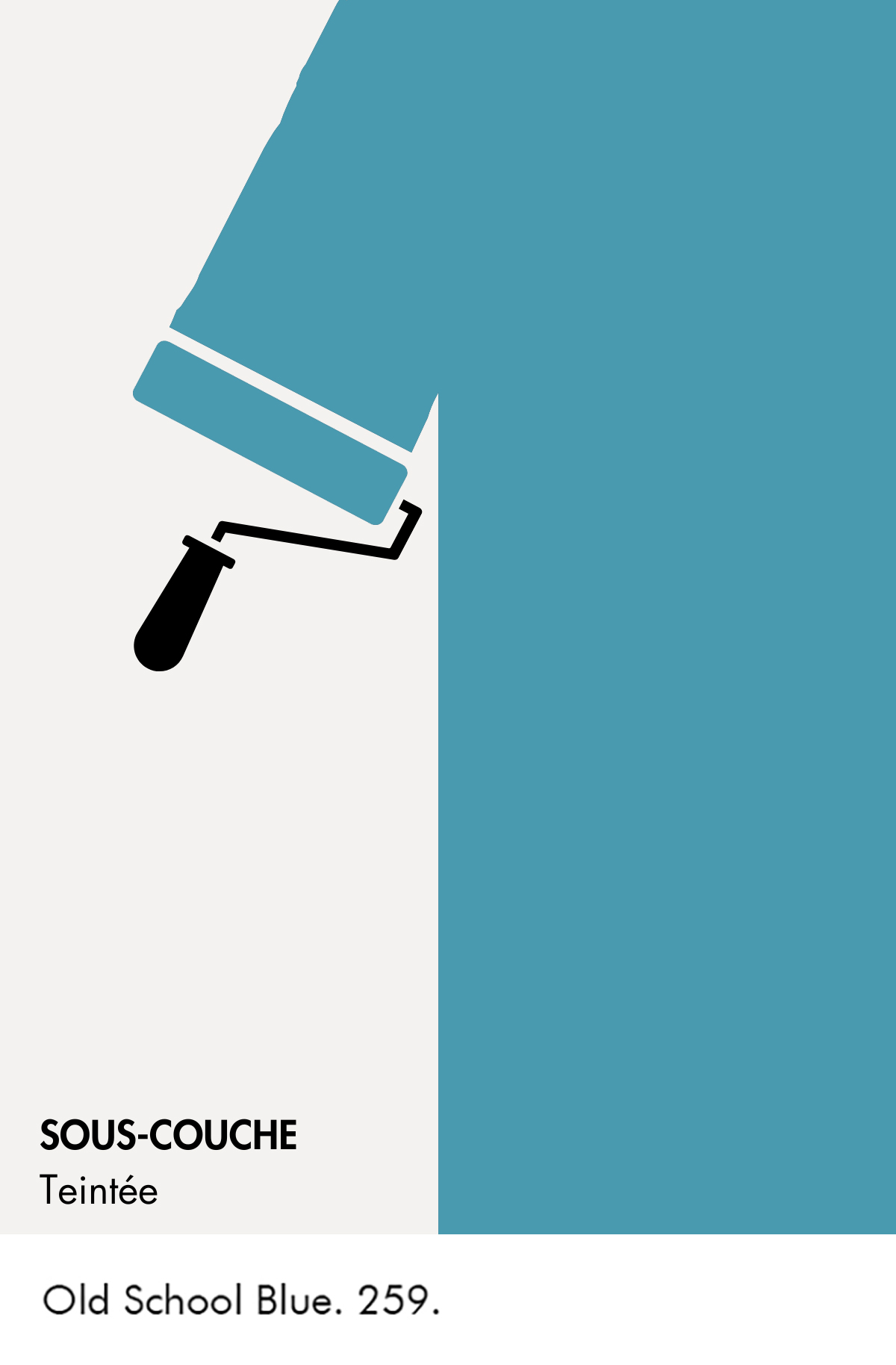 Sous-couche teintée Old School Blue n°259 Intelligent ASP (All Surface Primer) 1 litre