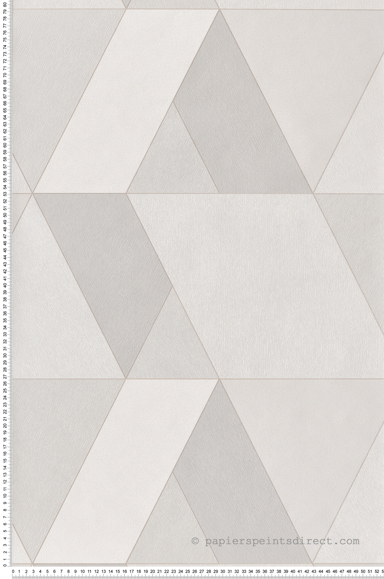 Papier peint Triangle Tangram gris clair et irisé - Perception de Casadéco | Réf. PERP86521325