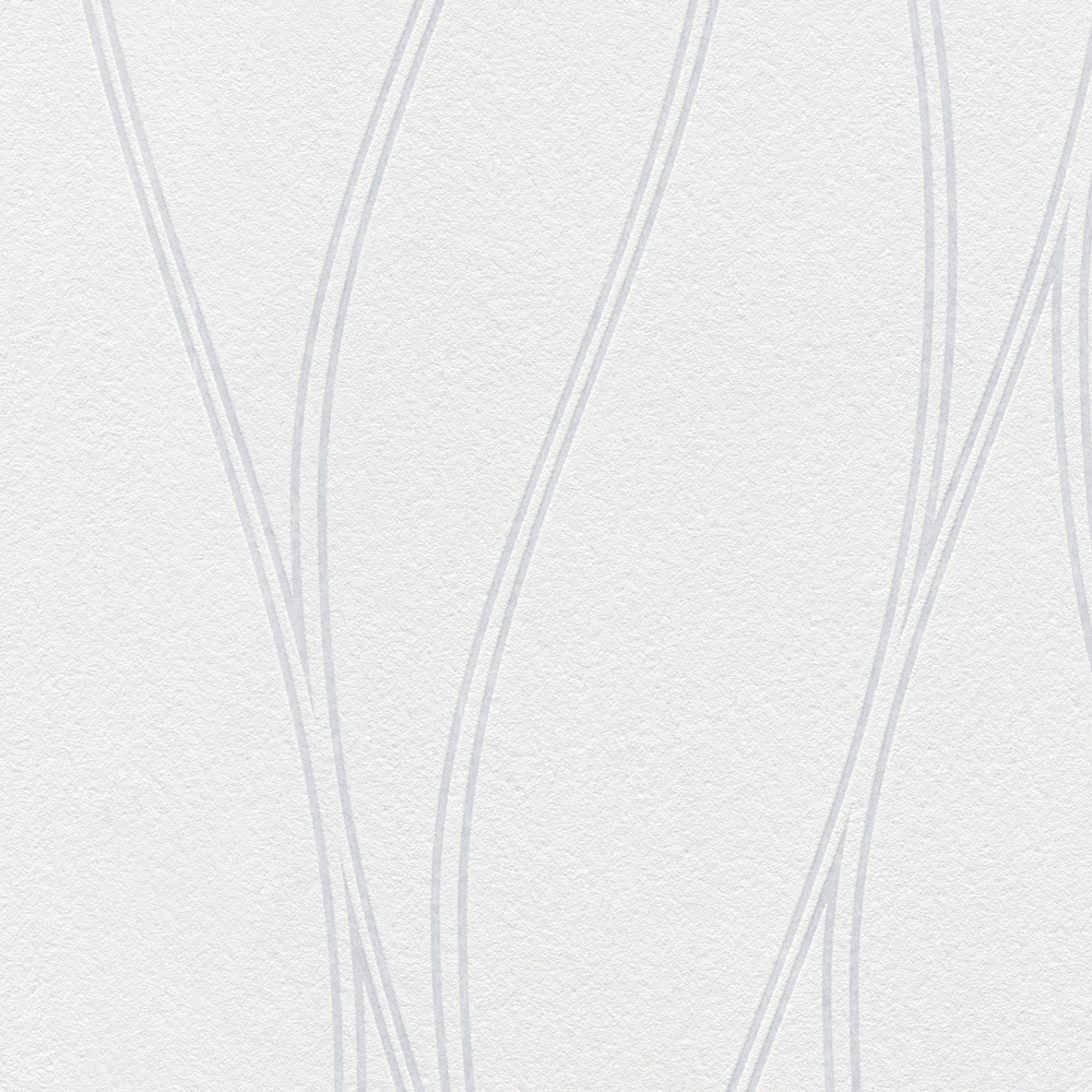 Lignes doubles courbées - Papier peint à peindre GO de Montécolino