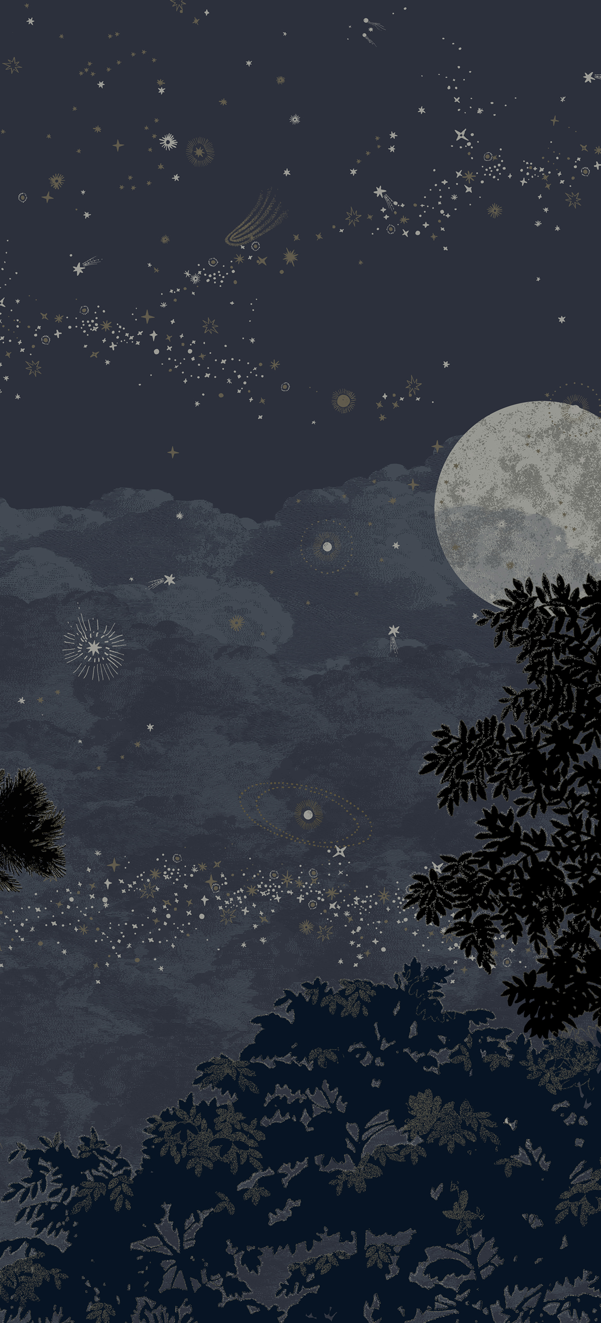 Papier peint panoramique Éclipse Nocturne B - 4/5/6 - Isidore Leroy