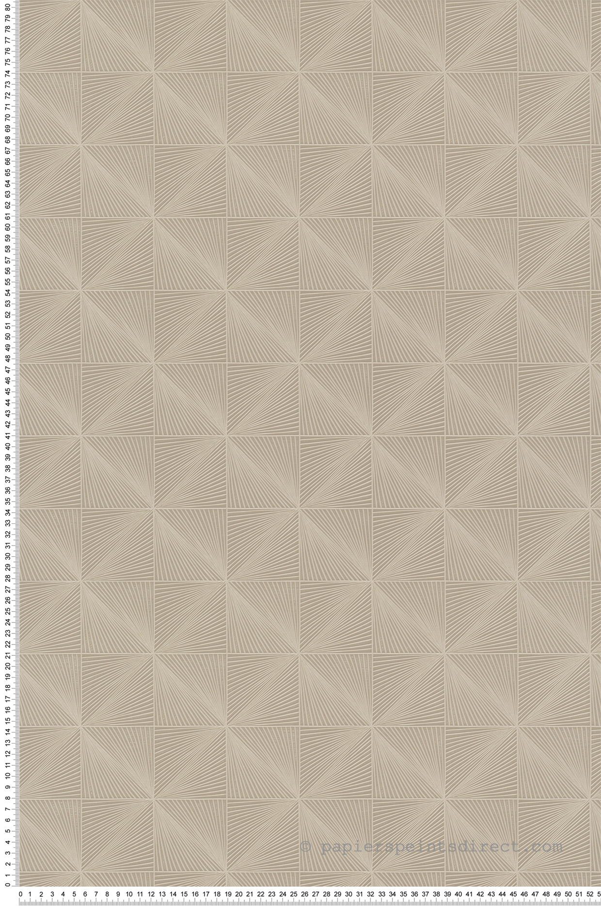 Papier peint Ethnique Graphique marron beige - Santal de Montecolino | Réf. MC-CU3313