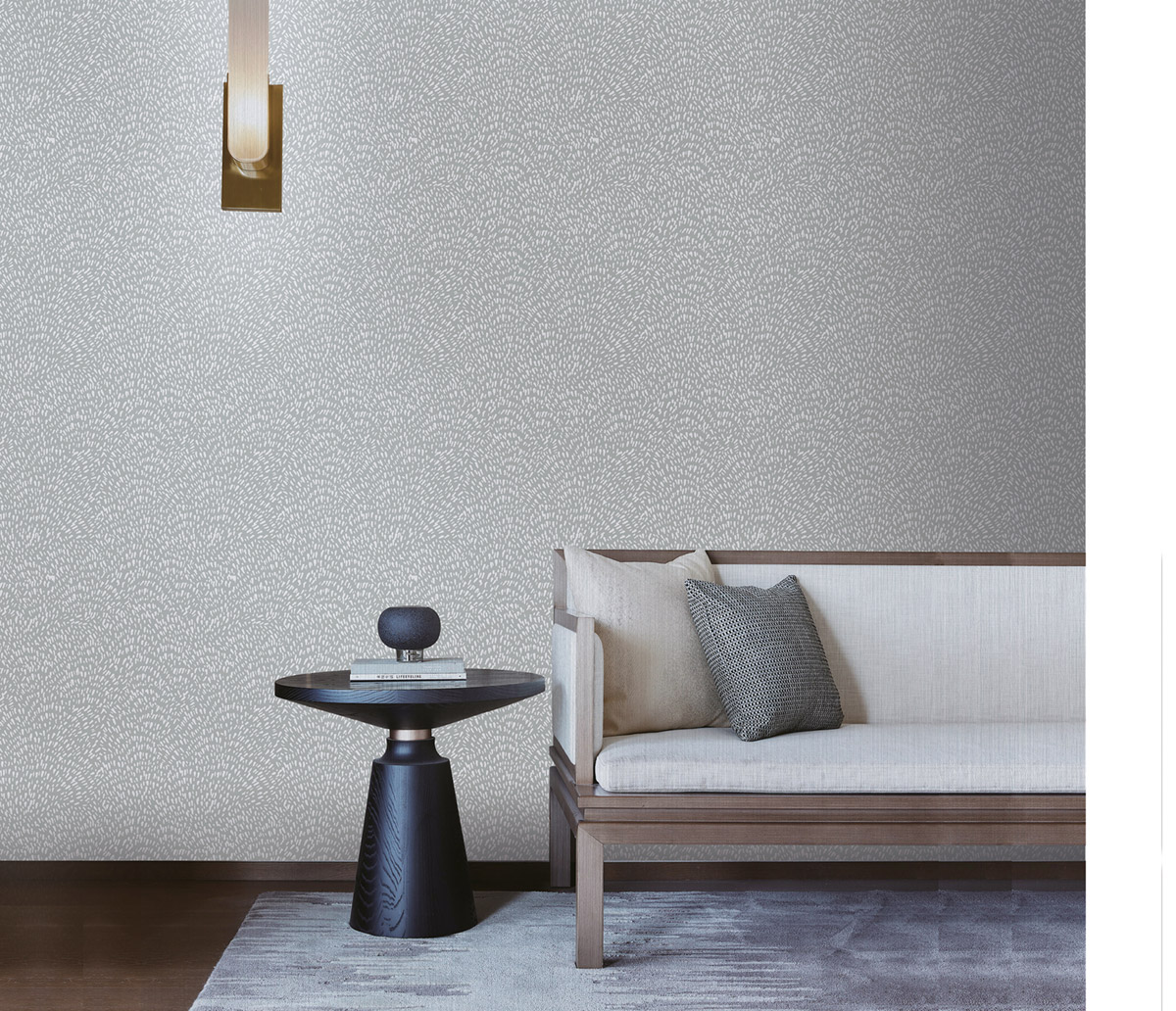 Papier peint Étincelle gris argenté - Attitude de Lutèce | Réf. LTC-DWP0363-07
