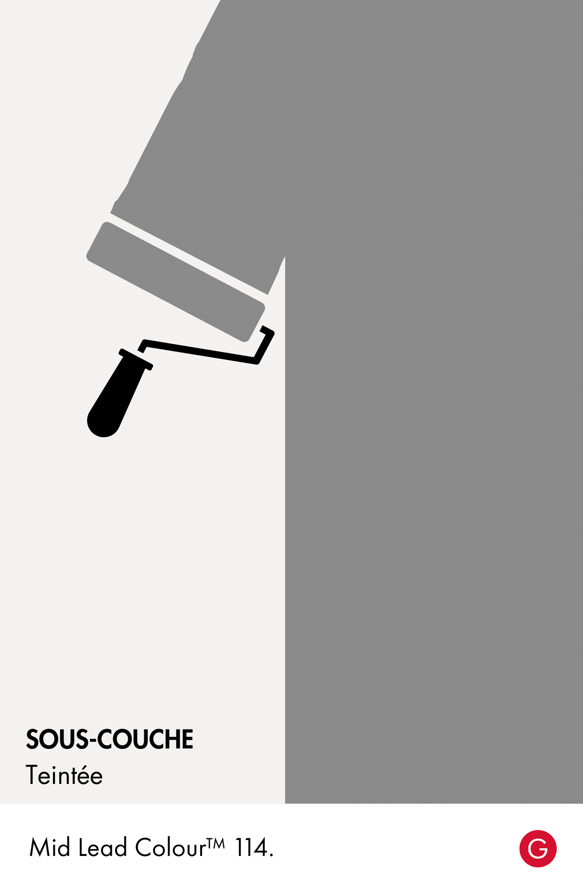 Sous-couche teintée Mid Lead Colour n°114 Intelligent ASP (All Surface Primer) 1 litre