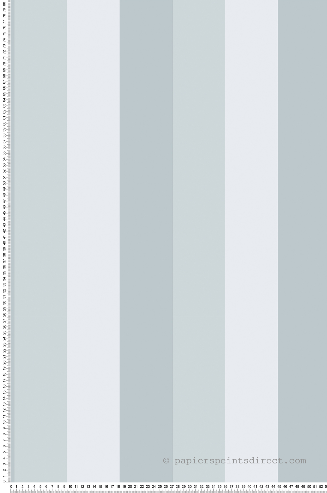 Papier peint Rayure Verticale multi bleu - Jardin Secret de Lutèce | Réf. LTC-G78518