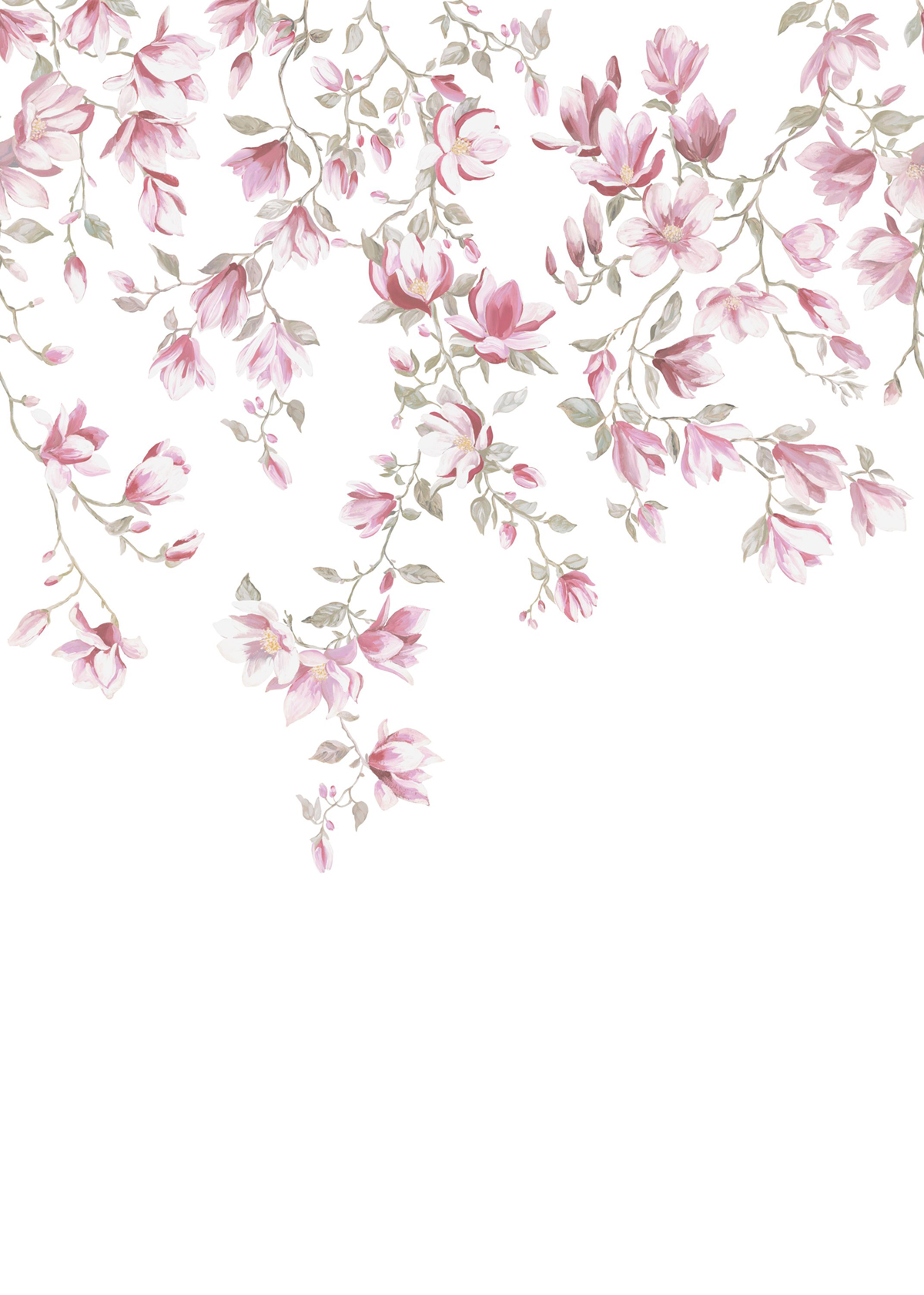 Papier peint panoramique Magnolia Ribambelle M rose 200X280 - Wonderwalls 2 de Casadéco | Réf. WDWD200054703