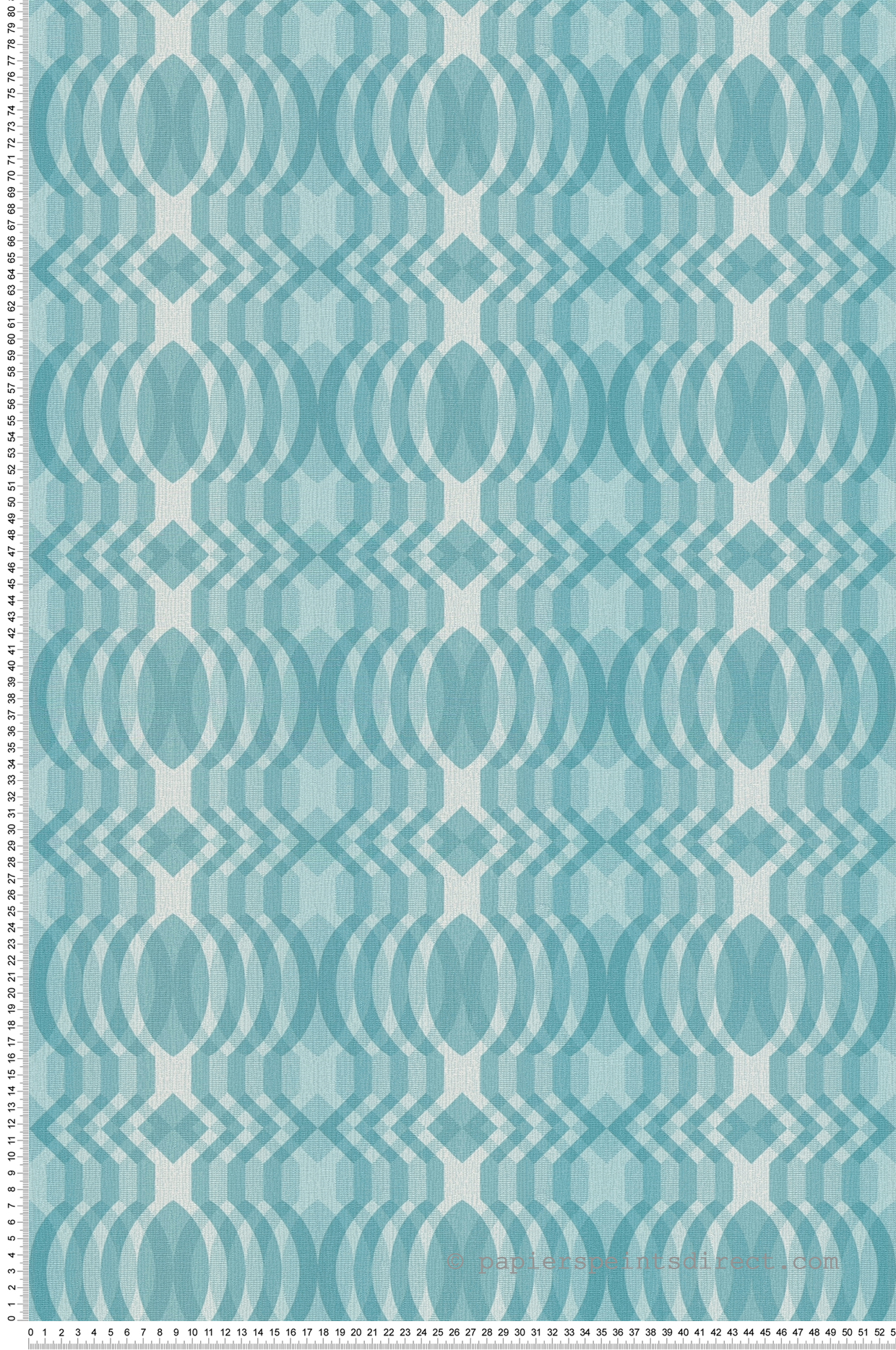 Papier peint Graphique Rétro bleu - Retro Chic d'A.S. Création | Réf. AS-395342