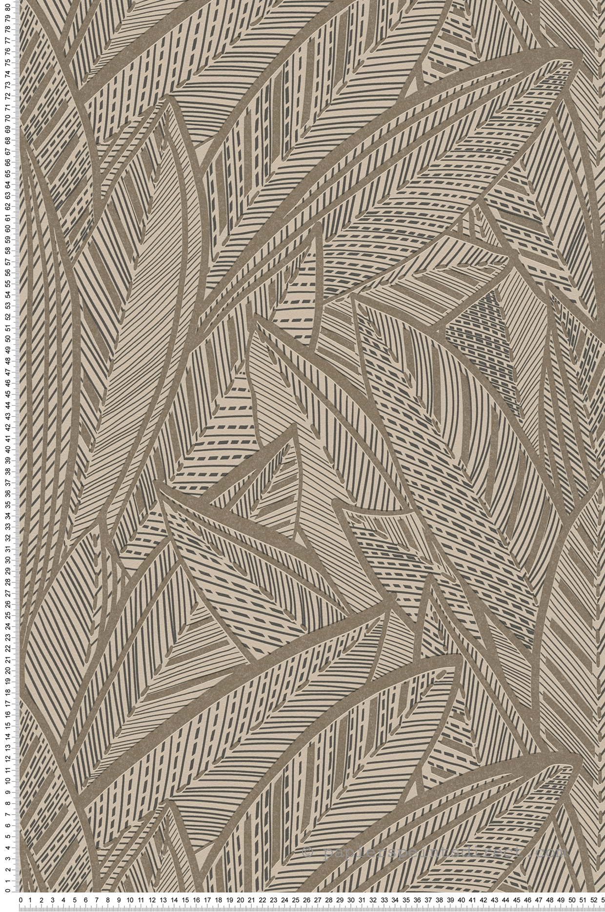 Papier peint Feuille Art Déco ficelle doré - French Affair d'A.S. Création | Réf. AS-399332