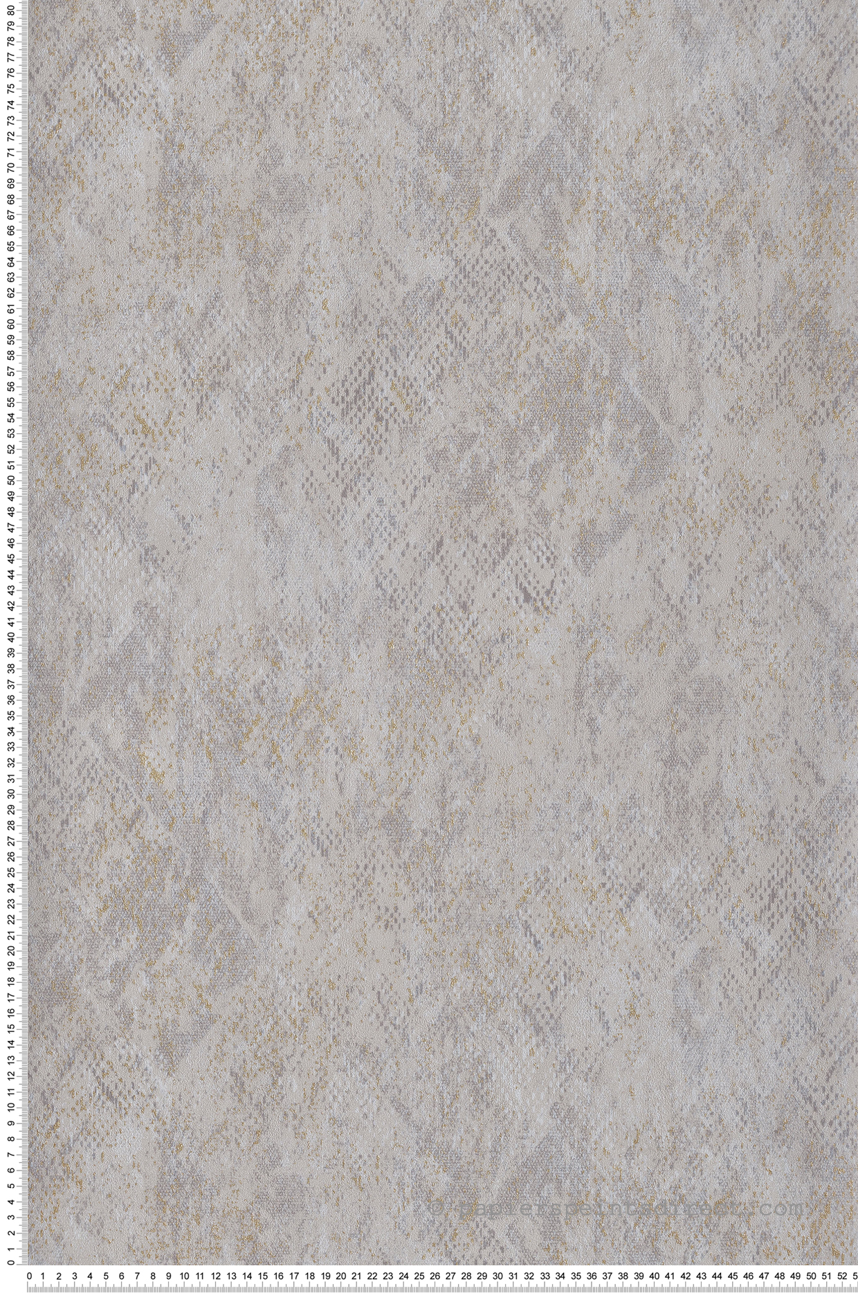 Papier Peint Faux Uni Python gris doré - Nomade d'Ugépa | Réf. UGP-M33409