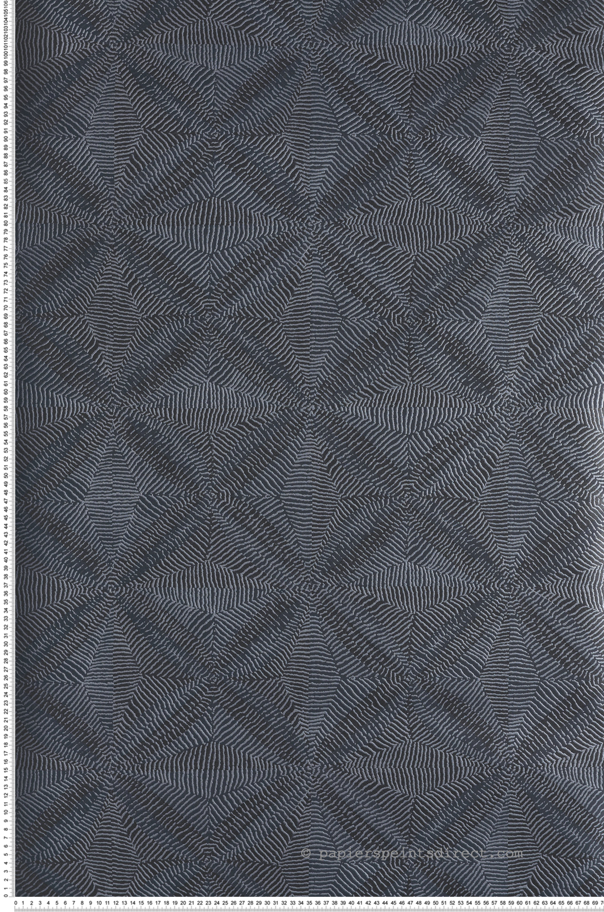 Papier peint Ethnique Khanta bleu nuit - Amani de Masureel | Réf. MAS-AMA105