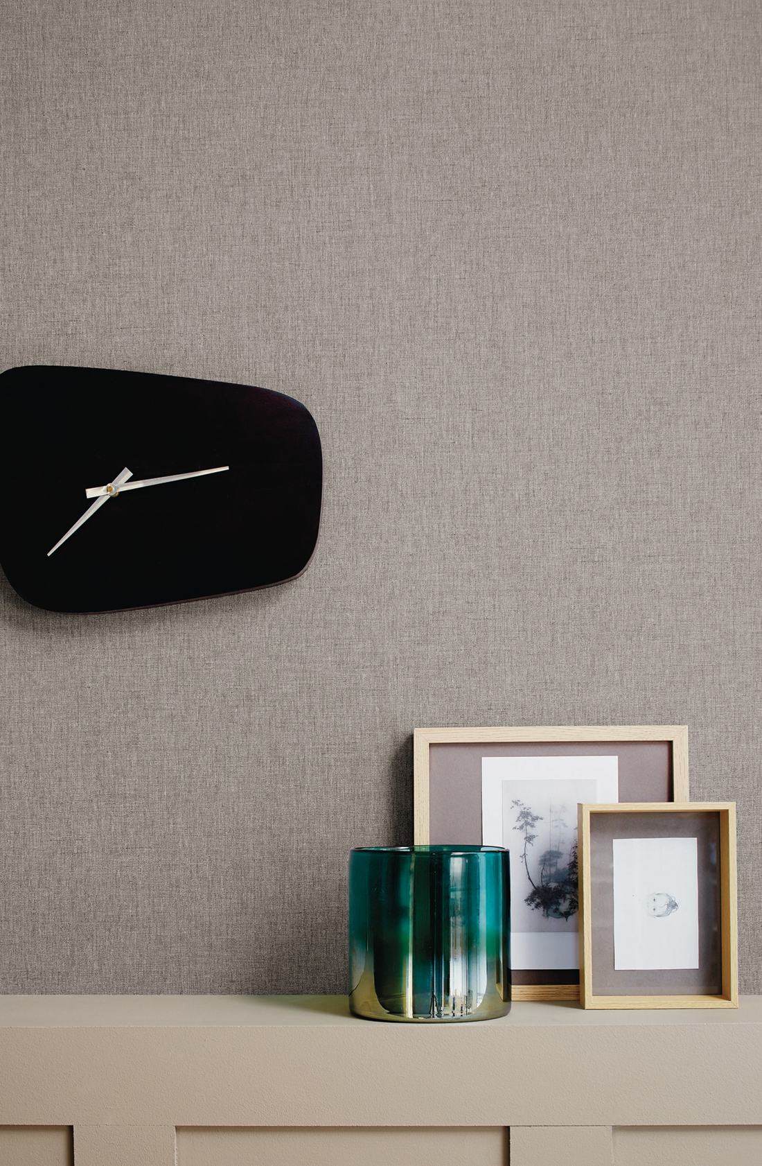 Papier peint Uni Gris chiné - Linen de Casélio | Réf. INN68529432