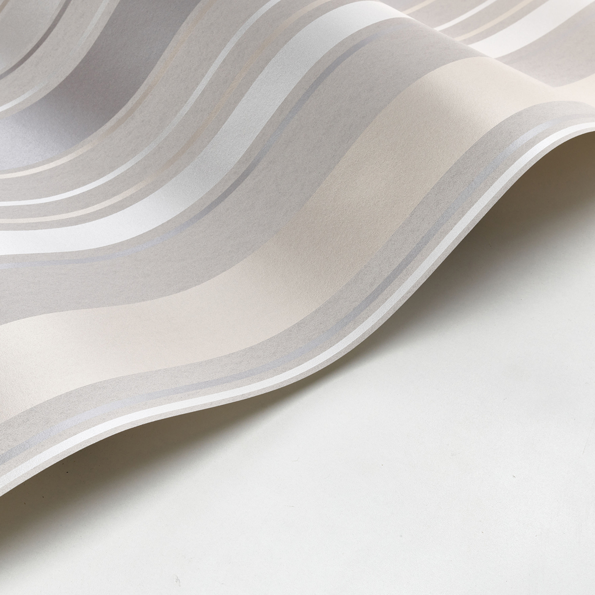 Papier peint Rayure Métallisé gris - Les Rayures de Casadéco | Réf. RAYS80641224