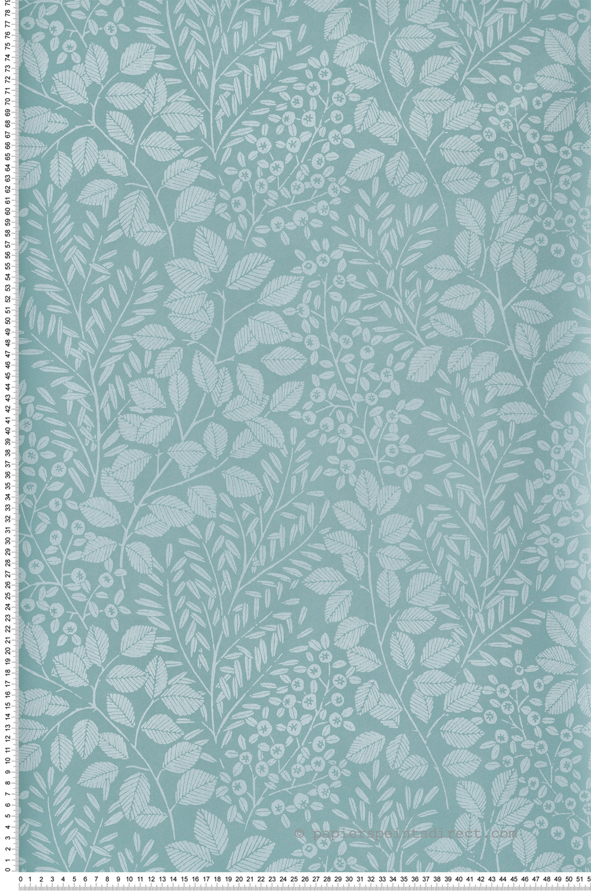 Papier peint Empreinte Végétale Elin vert d'eau - Delicatesse de Lutèce | Réf. LTC-FD26518