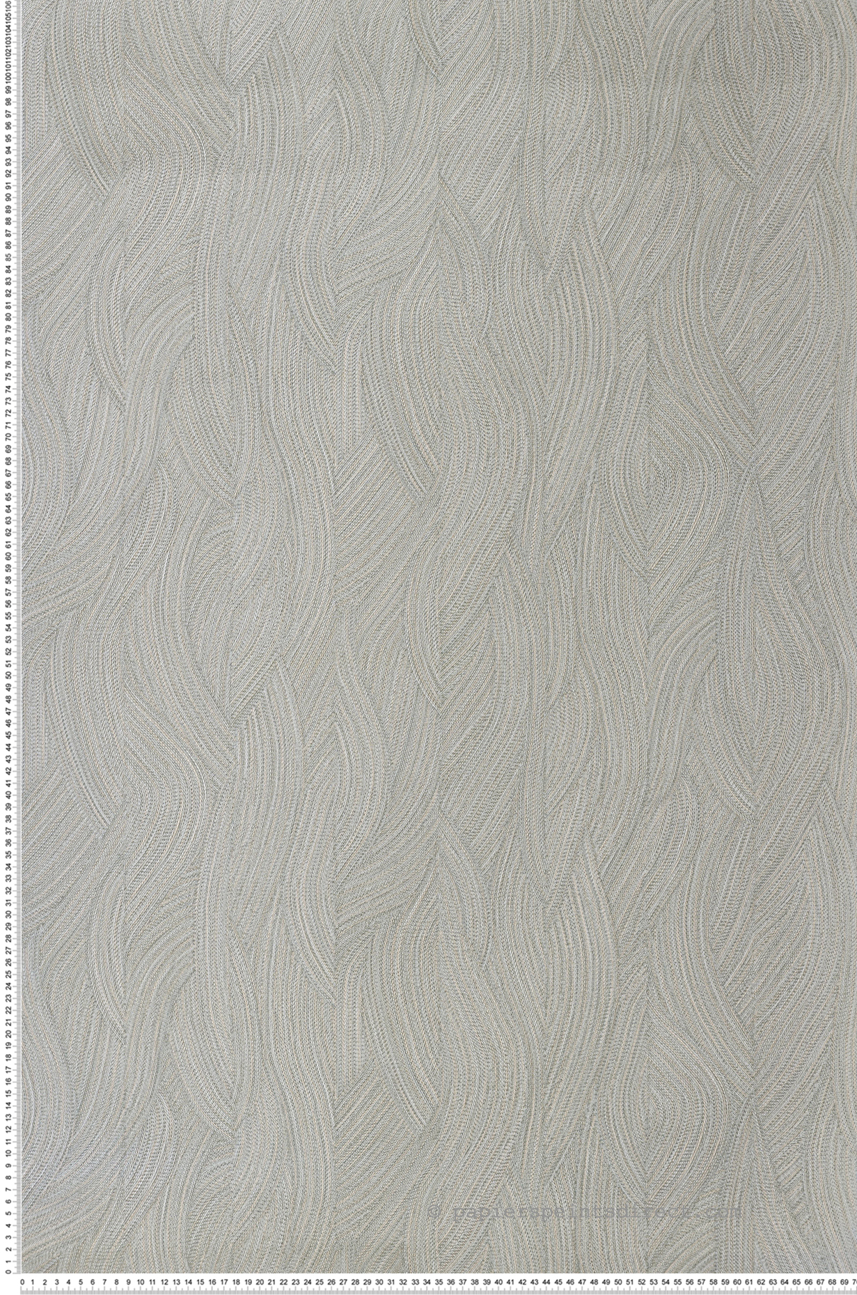 Papier peint Végétaux Vague Jassine vert amande - Terra Rossa de Casamance | Réf. CAS-76221120