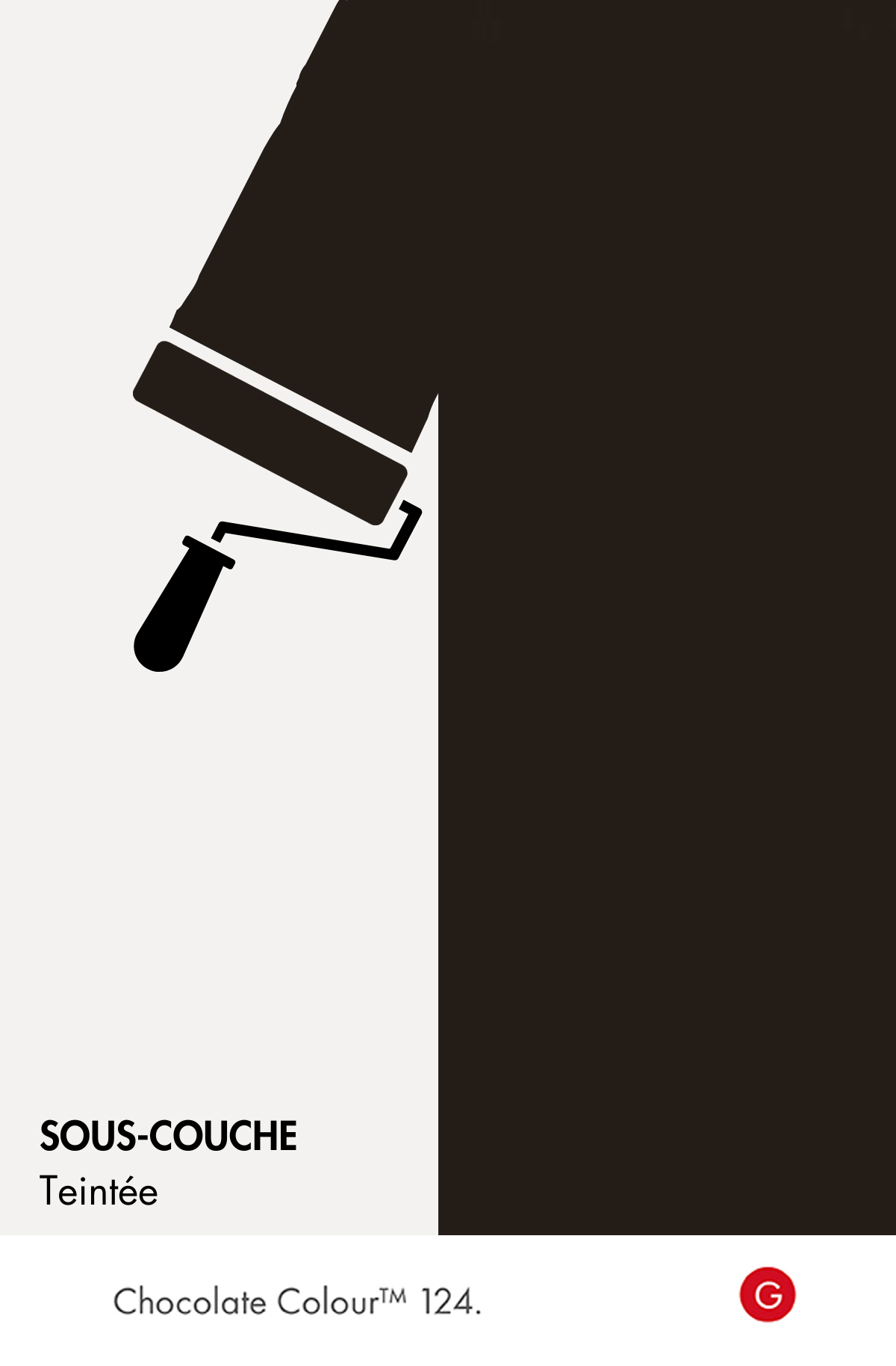 Sous-couche teintée Chocolate Colour n°124 Intelligent ASP (All Surface Primer) 1 litre