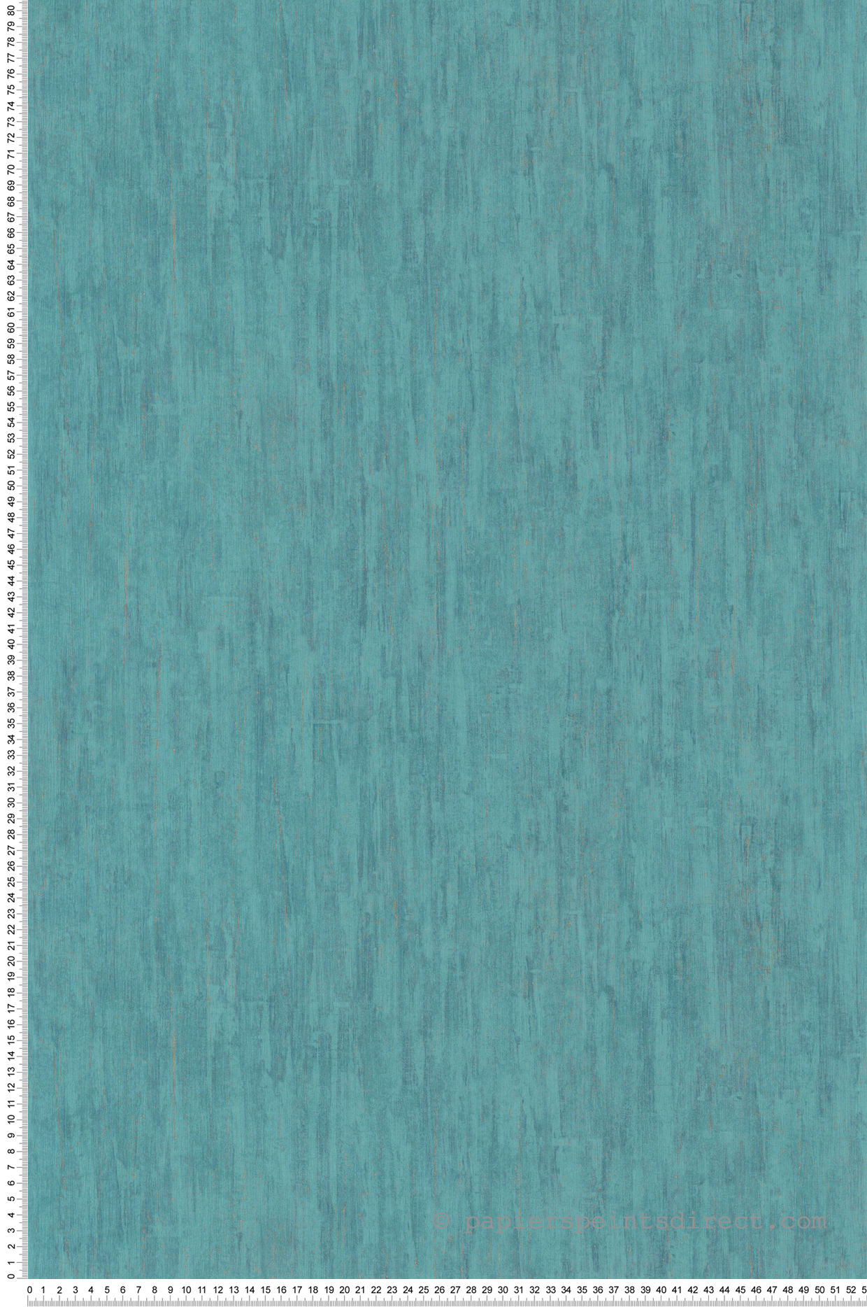 Papier peint faux uni Madera Turquoise - Cuba de Casadéco | Réf. CBBA84366316