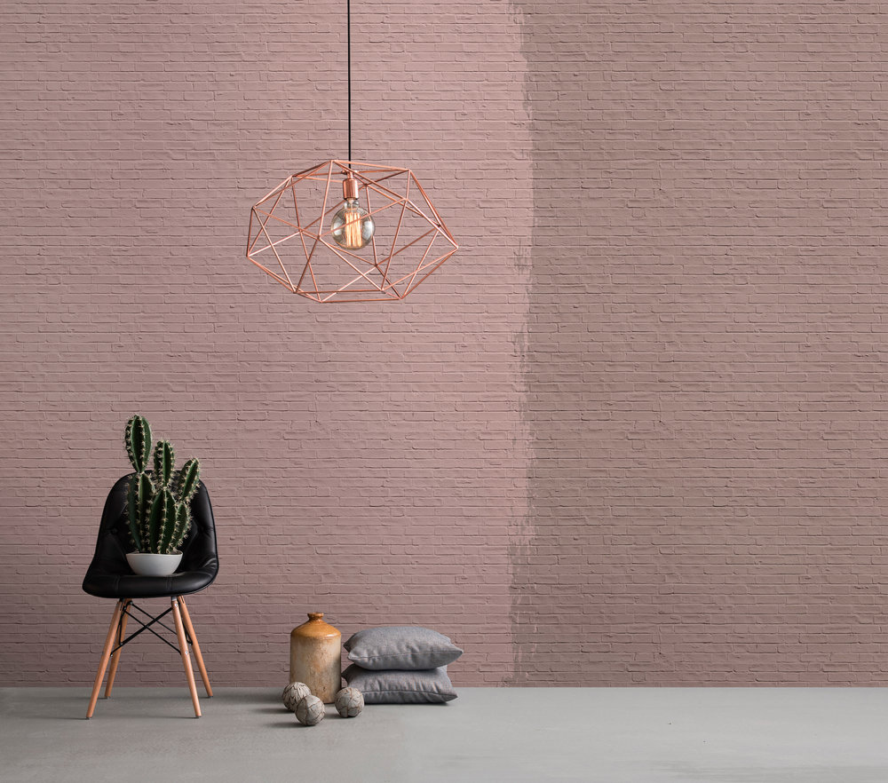 Papier peint panoramique Brique peinte Tainted Love 2 - Référence DD113362 - Intissé 200g/m2 - Standard 400 x 270