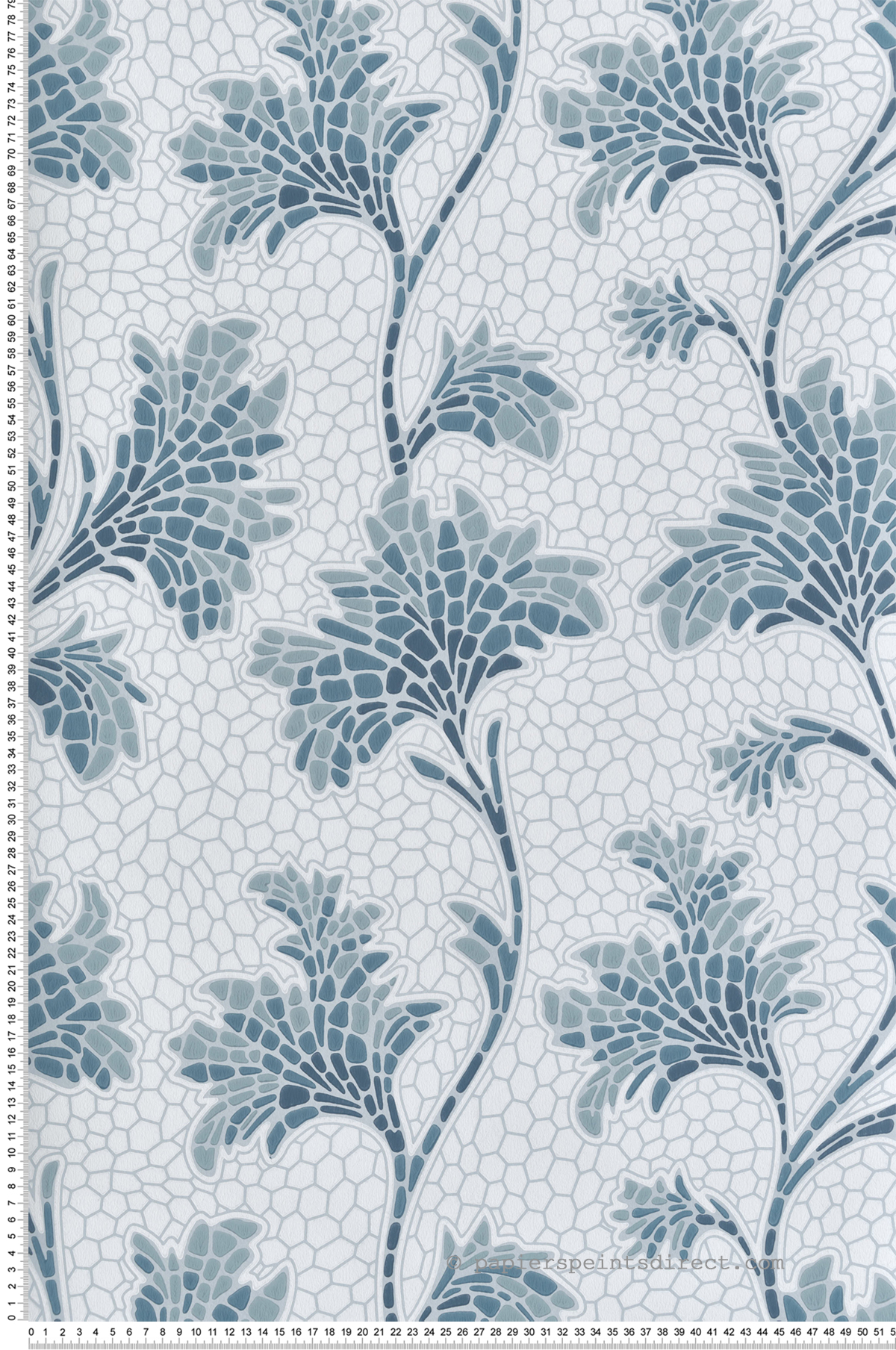 Papier peint Nature Mosaic Trail Etruria - National Trust Papers 4 de Little Greene | Réf. 0267MOETRUR