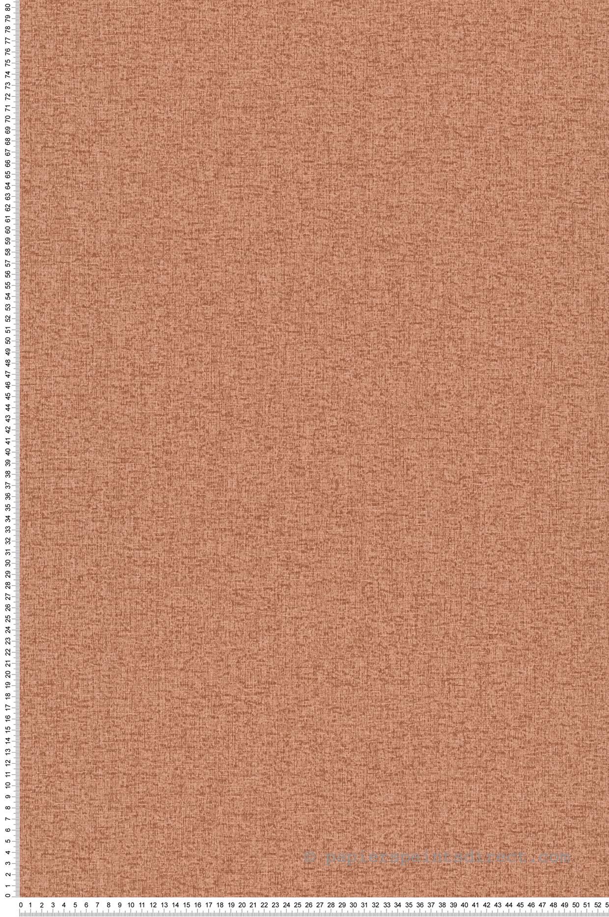 Papier peint Faux Uni Tissu Chiné terracotta - Famous Garden d'A.S. Création | Réf. AS-393541