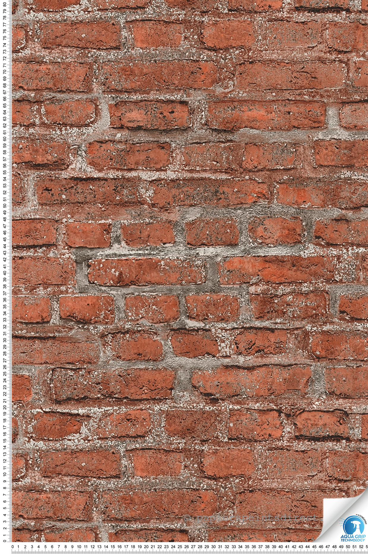 Papier peint préencollé Brique rouge - Designdrop d'A.S. Création | Réf. AS-784561