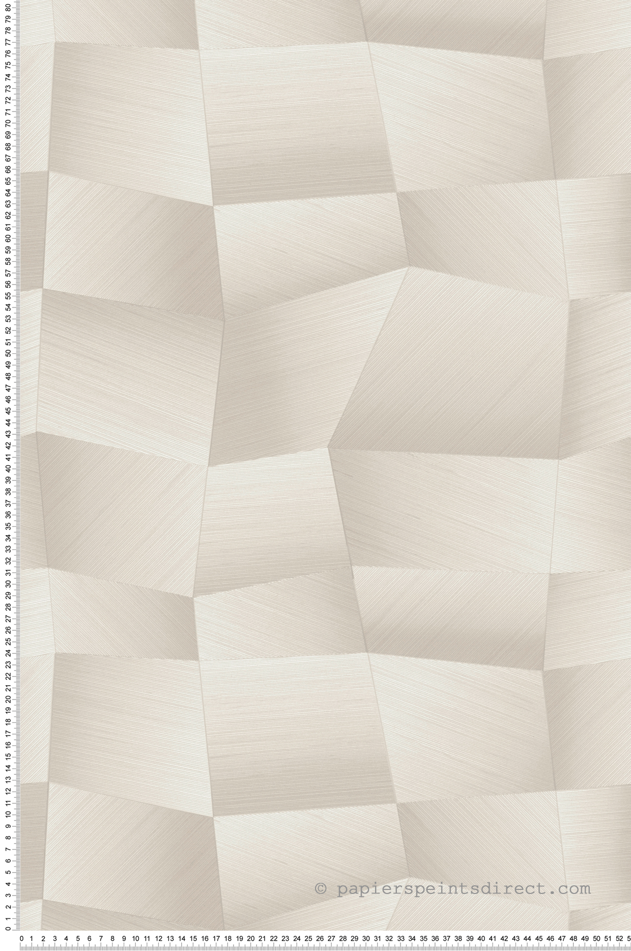 Papier peint Panneaux Géométriques Métal blanc cassé - Vibes & Styles d'A.S. Création | Réf. AS-791973