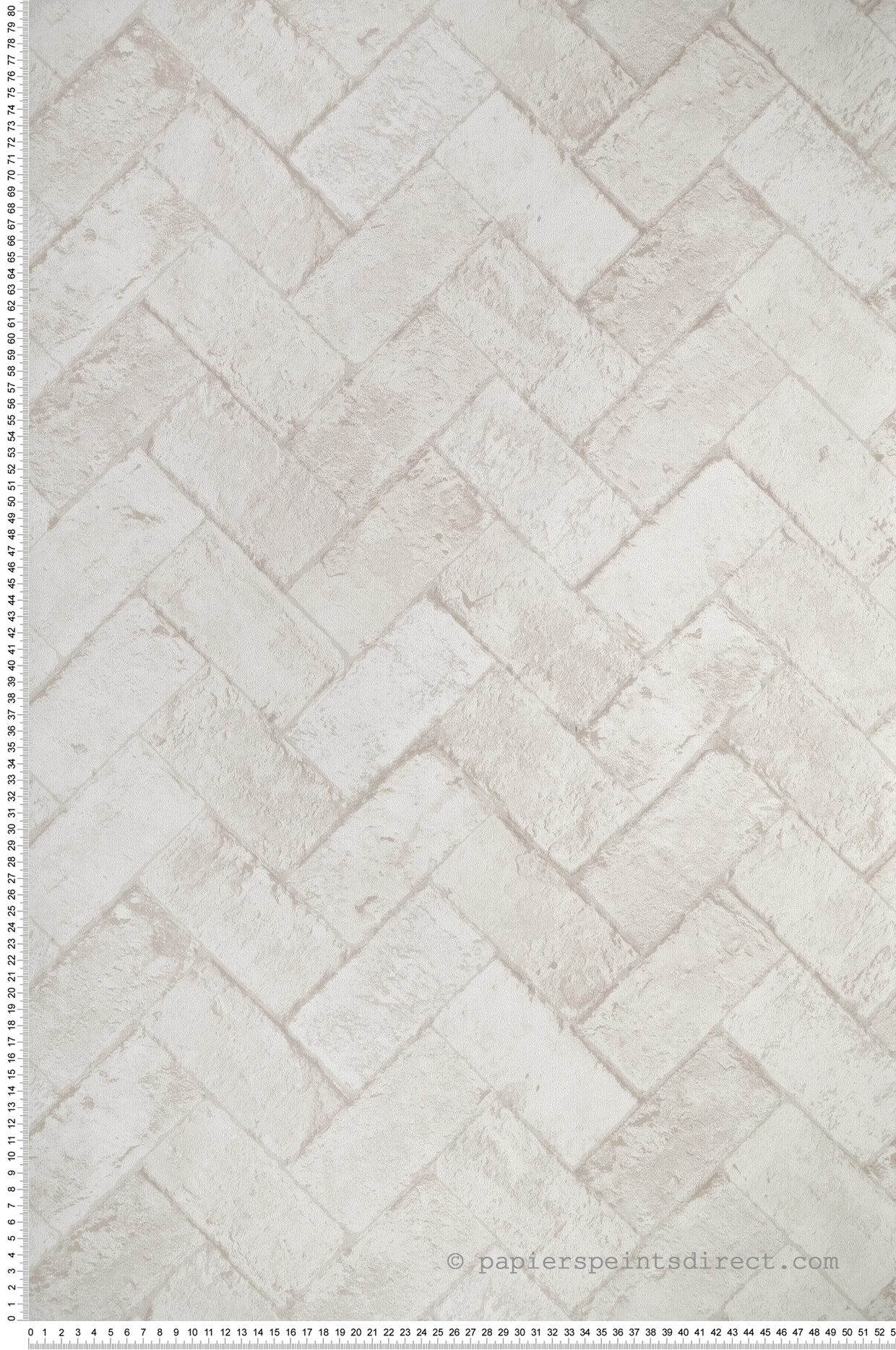 Papier peint Brique Chevron beige - Cuisine Fraicheur 6 de Lutèce | Réf. LTC-G45427