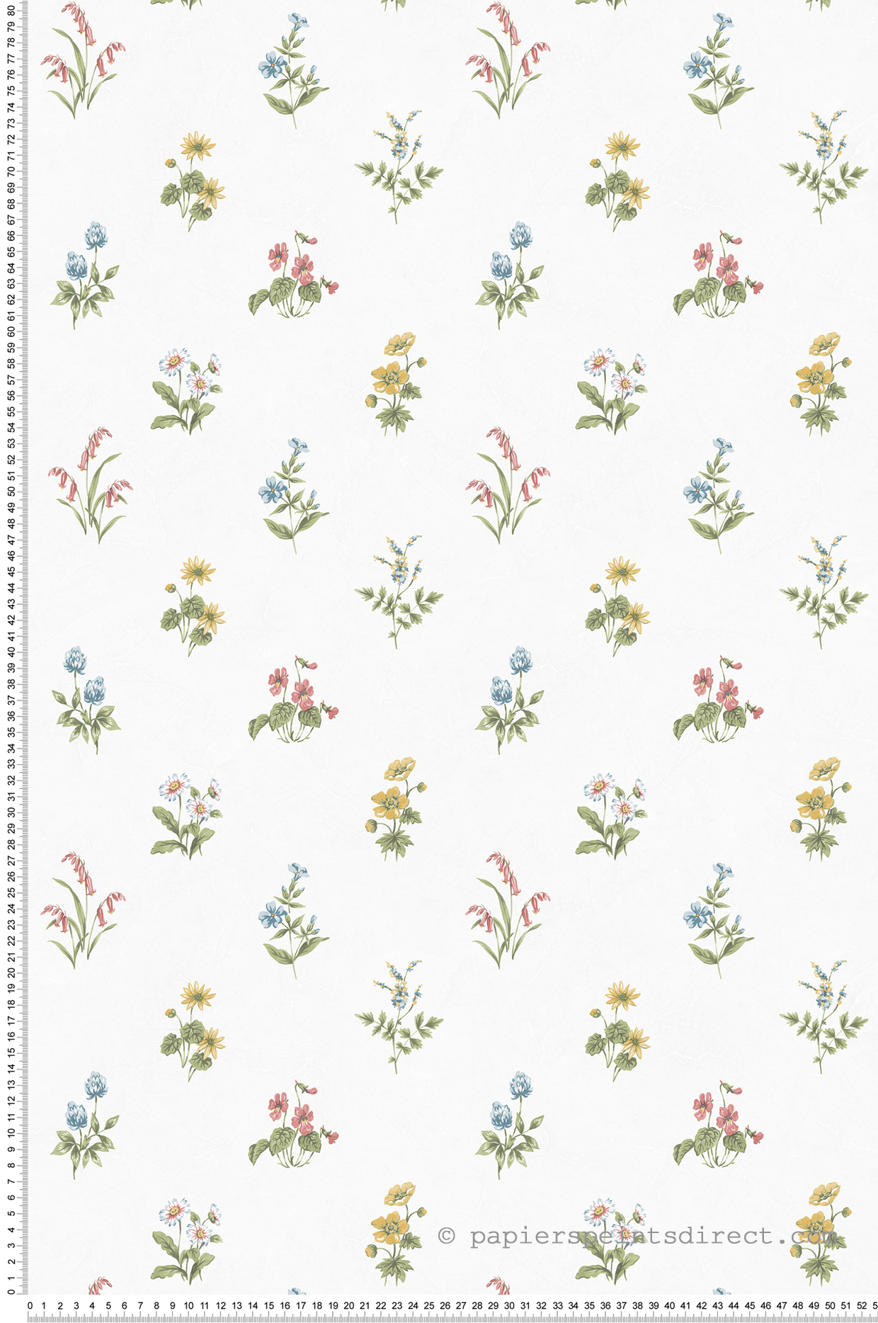 Papier peint Fleurs champêtres colorées - Style Cuisine 3 de Lutèce | Réf. LTC-KE29935