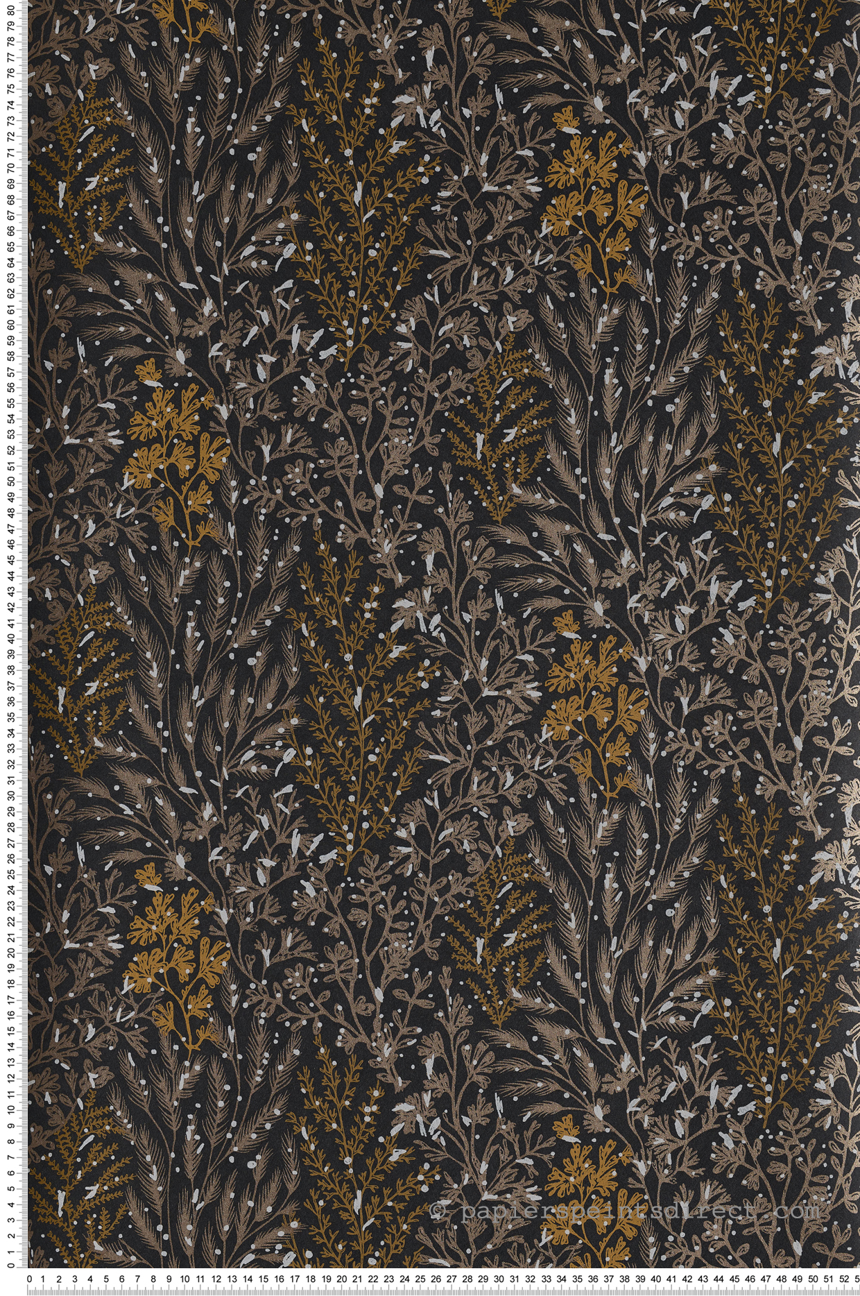 Papier peint jardin aquatique Isoete noir - Blossom de Casamance | Réf. CAS-74350528