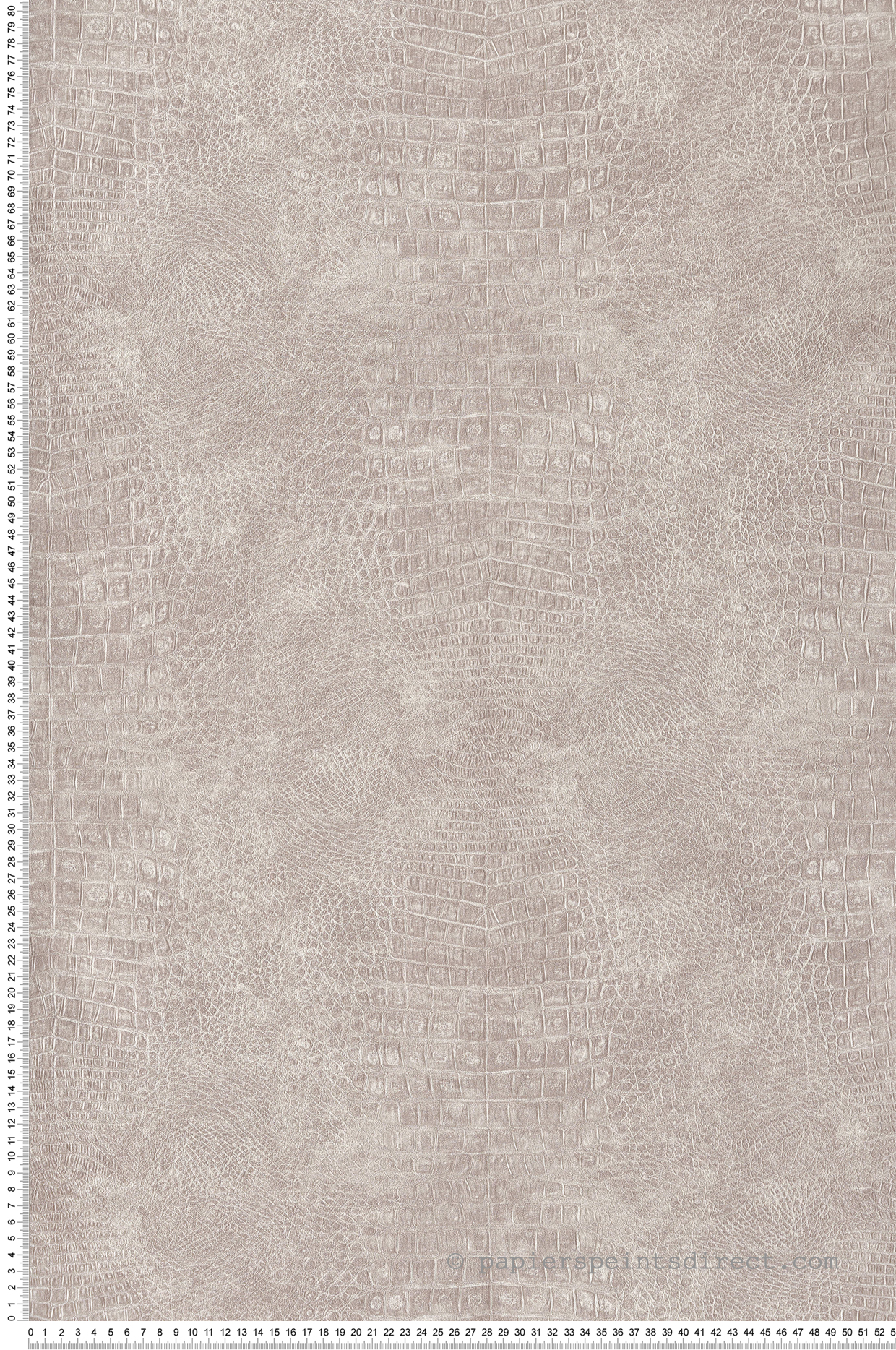 Papier peint Crocodile Imprimé Réaliste grège - Sauvage 2 de Lutèce | Réf. LTC-G67502