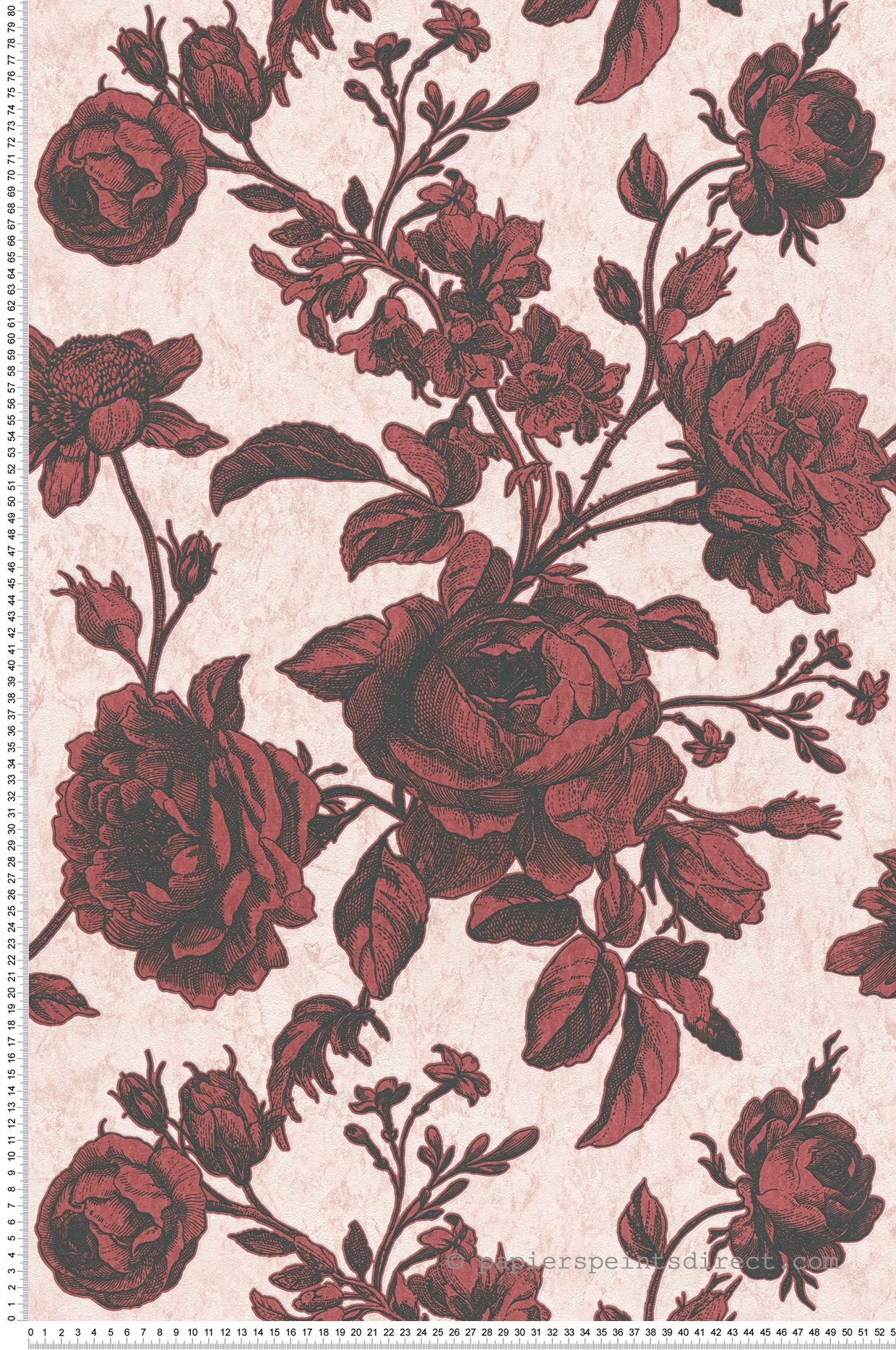 Papier peint Charme Fleur rose et rouge - My Home My Spa d'A.S. Création | Réf. SP15882