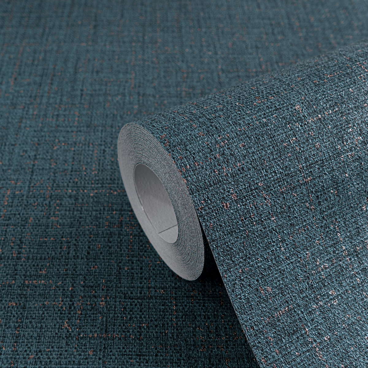 Papier peint Uni Tissage Métallisé bleu marine argenté - Cosmoliving d'A.S. Création ZOOM | Réf. AS-790674