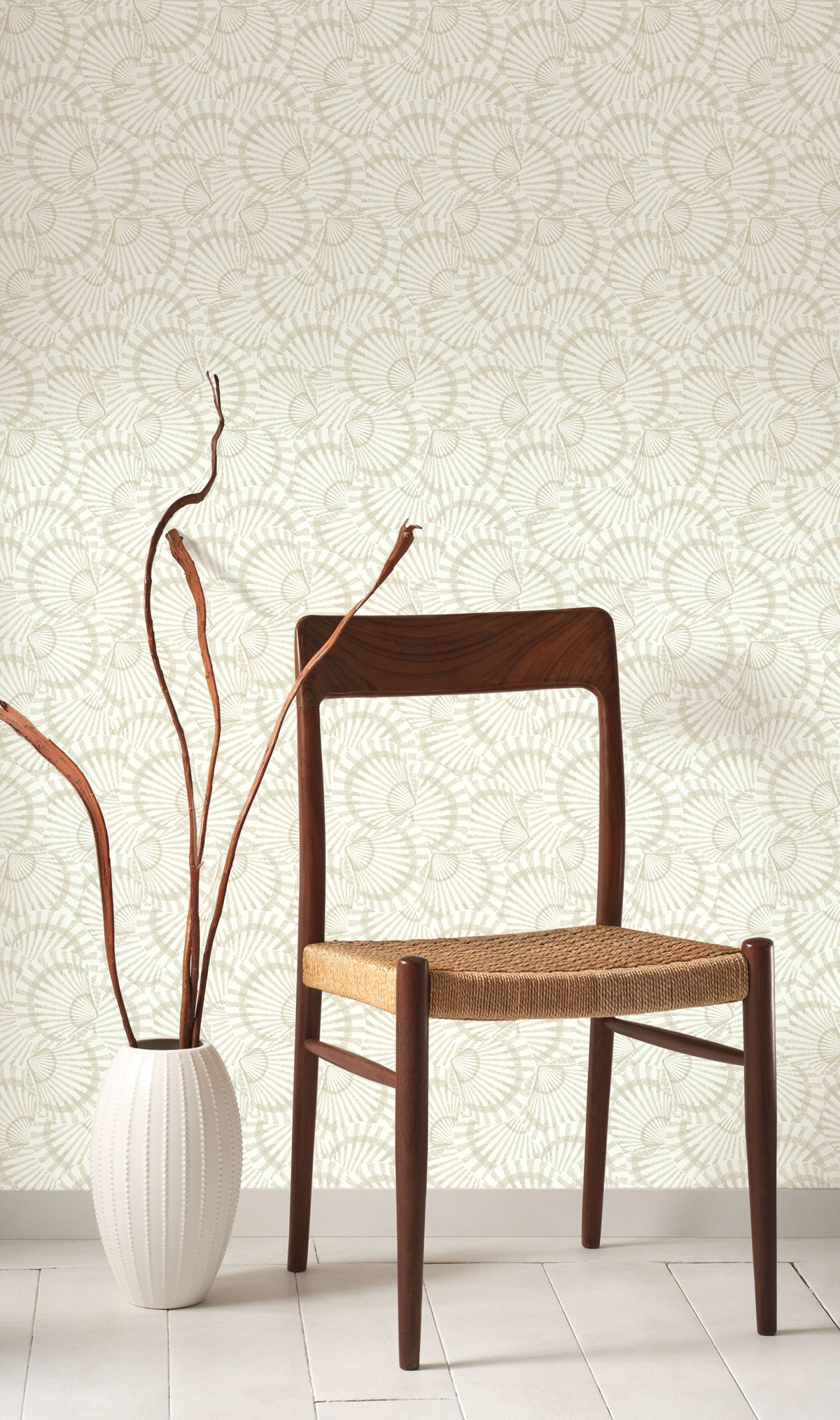 Papier peint Coquillage Saint Malo sable - Seaside de Casadéco | Réf. SEAS201481111