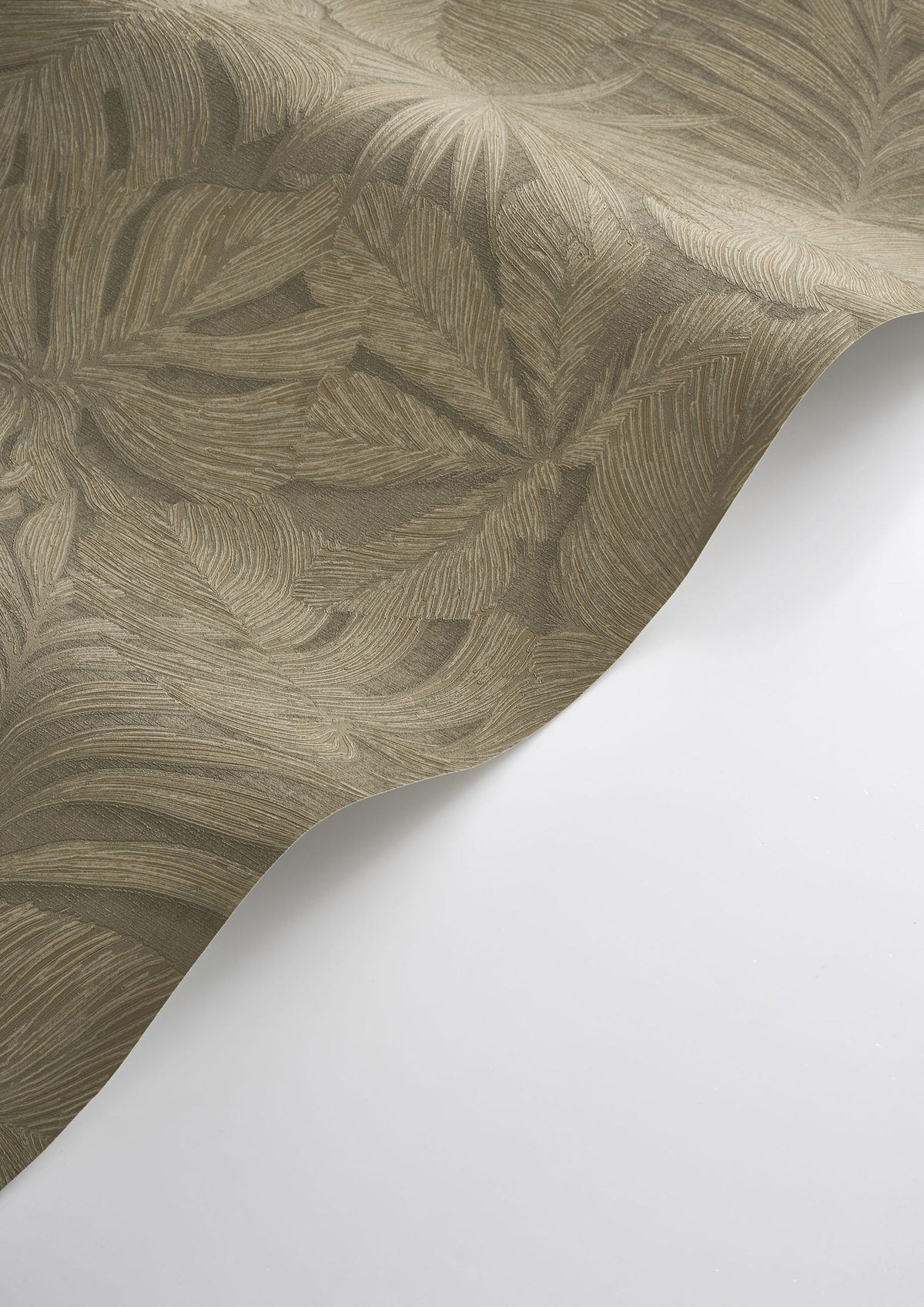 Papier peint Palmes Gravure Granada mastic - Vegetals de Casadéco AMBV| Réf. VEGE86432882