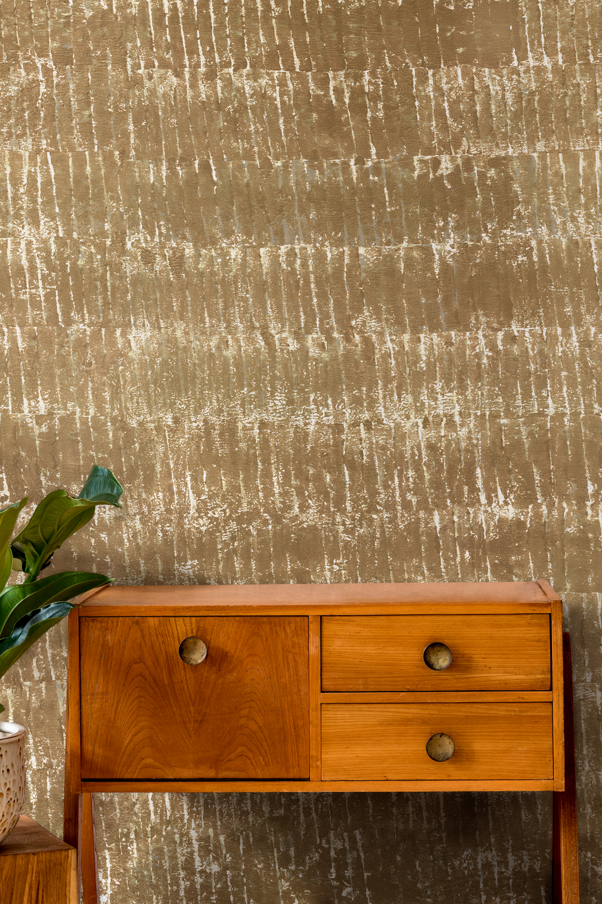 Papier peint panoramique Ecorce Safran 1/2/3/4 - Isidore Leroy AMB2