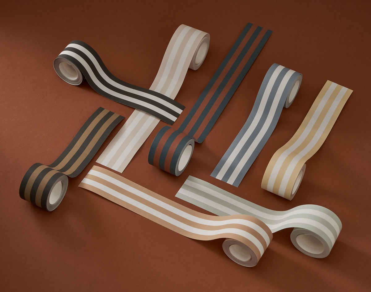 Galon Rayure Fine Délicate vert d'eau blanc - Galons et Frises de Casadéco | Réf. GAFR200417894