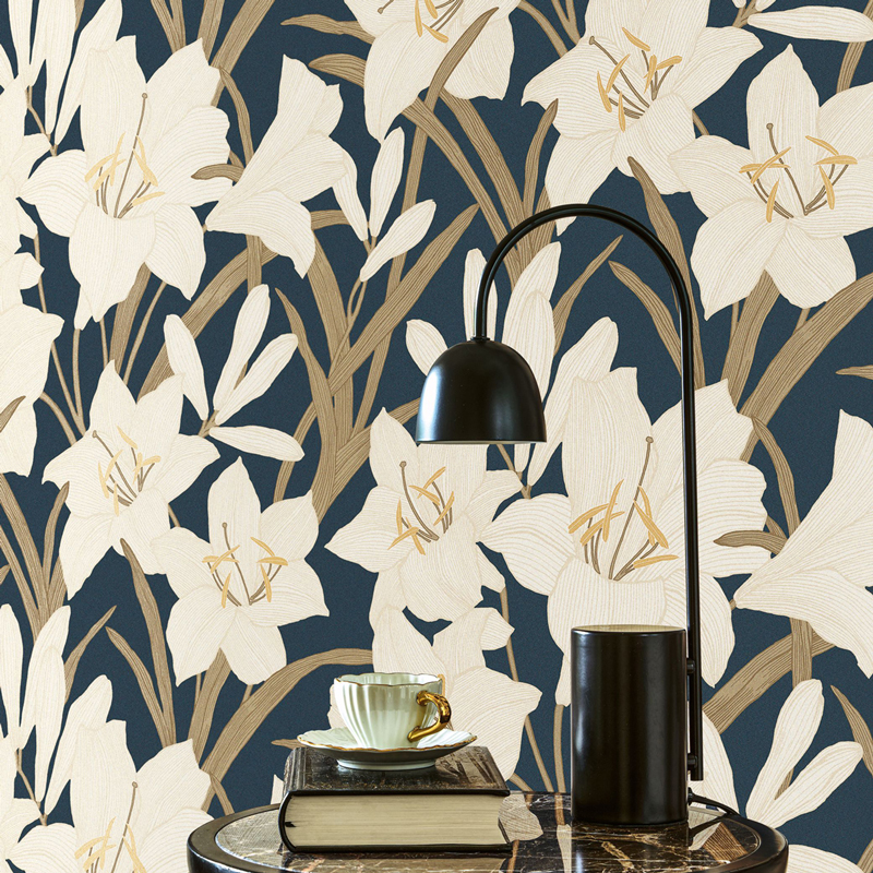 Papier peint fleur de Lys Le beau jardin BJAR202587986