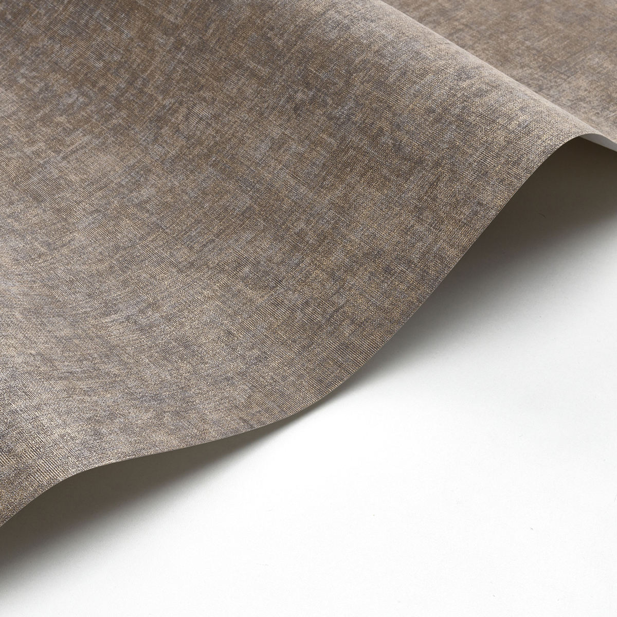 Papier peint Faux Uni Sloane Square taupe et doré - Vienne de Casadéco | Réf. VIEN81921509