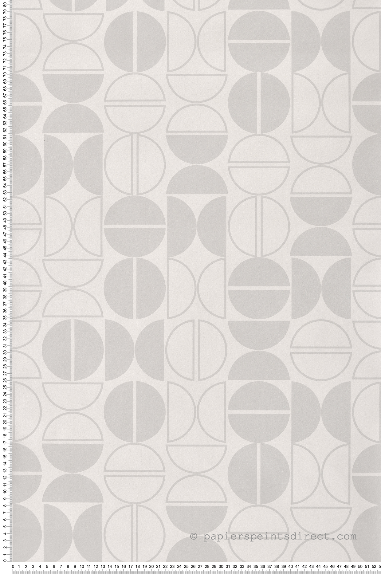 Papier peint Graphique Pastille gris - Les Essentiels de Lutèce | Réf. LTC-51201909