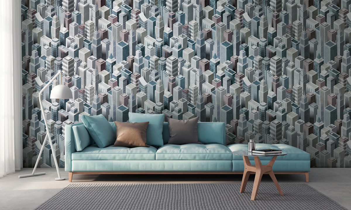 Papier peint panoramique Ville en 3D - The Wall d'A.S. Création AMB | Réf. AS-382501