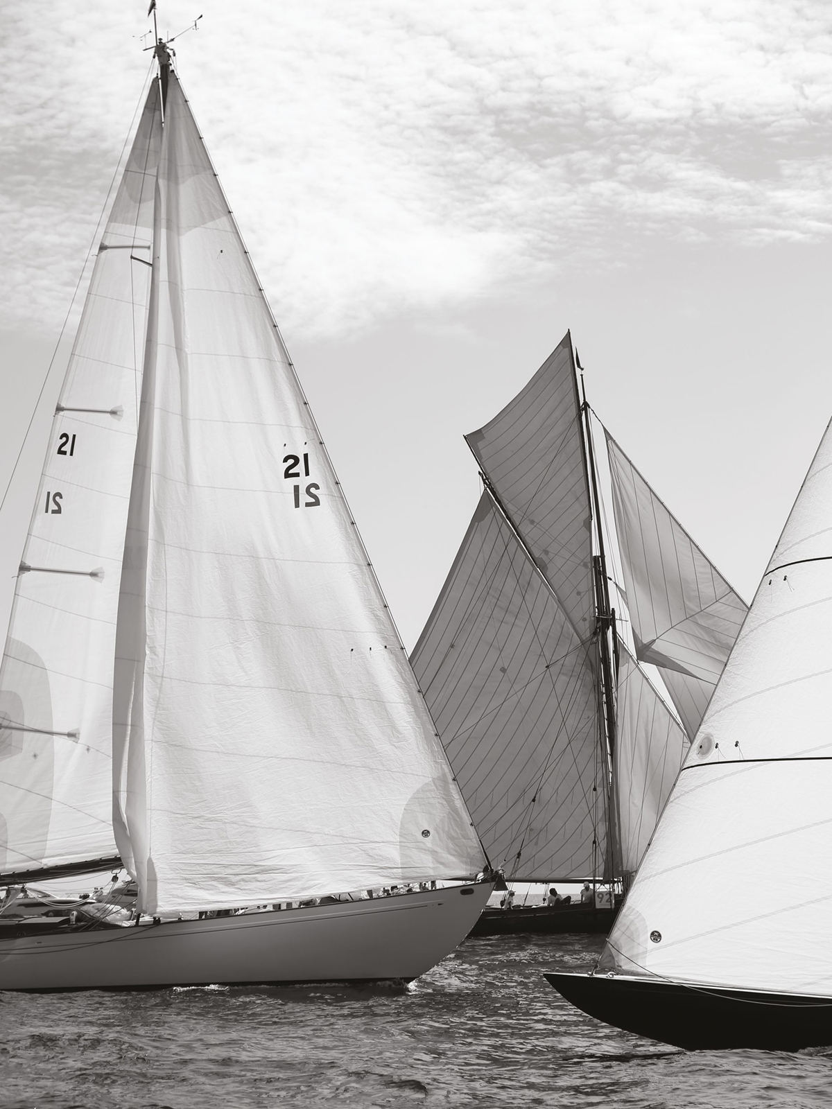 Affiche Voilier Plaisance 30x40 noir et blanc - Seaside de Casadéco | Réf. SEAS201589302