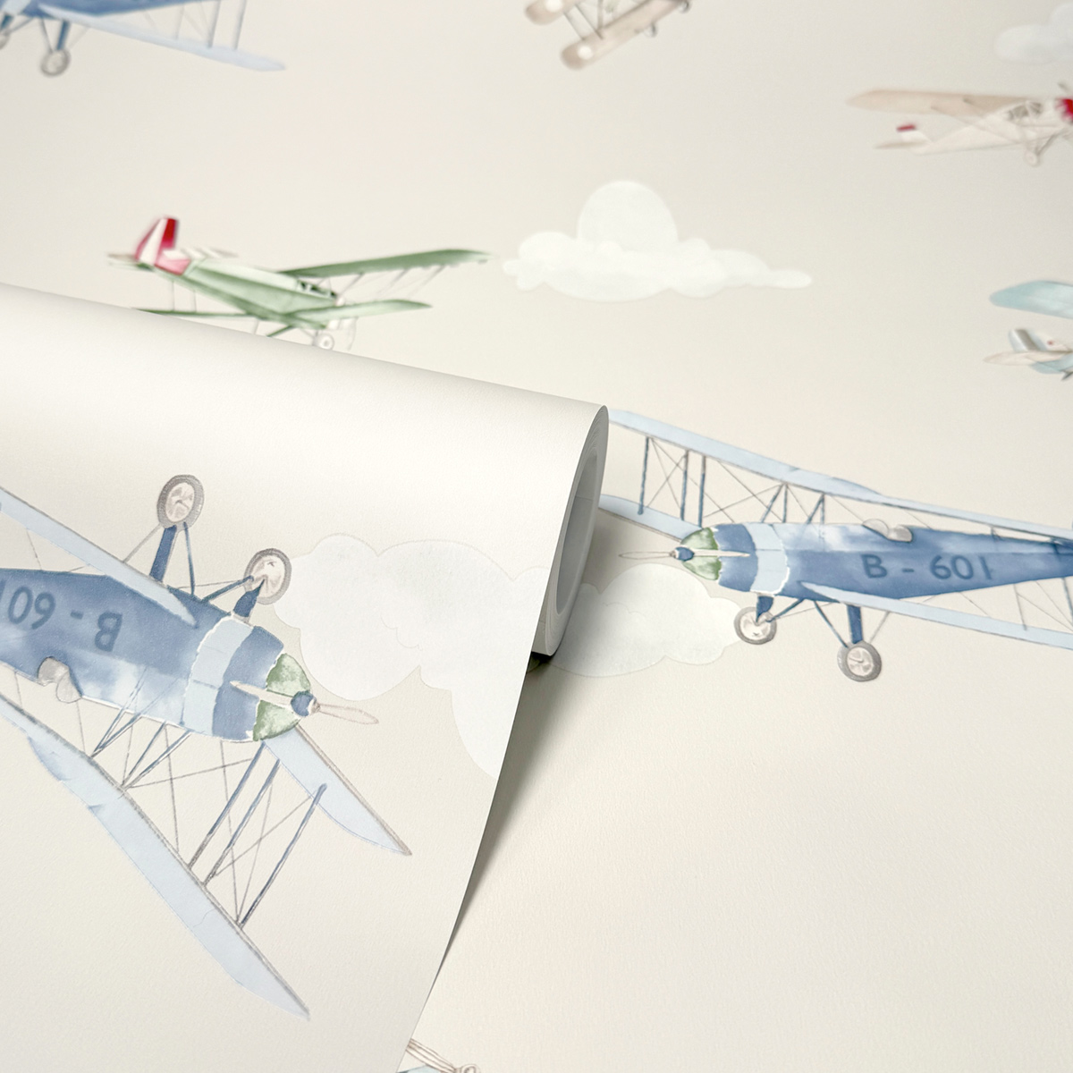 Papier peint Avion Enfant beige - Imagine de Lutèce ROLL | Réf. LTC-DL27549
