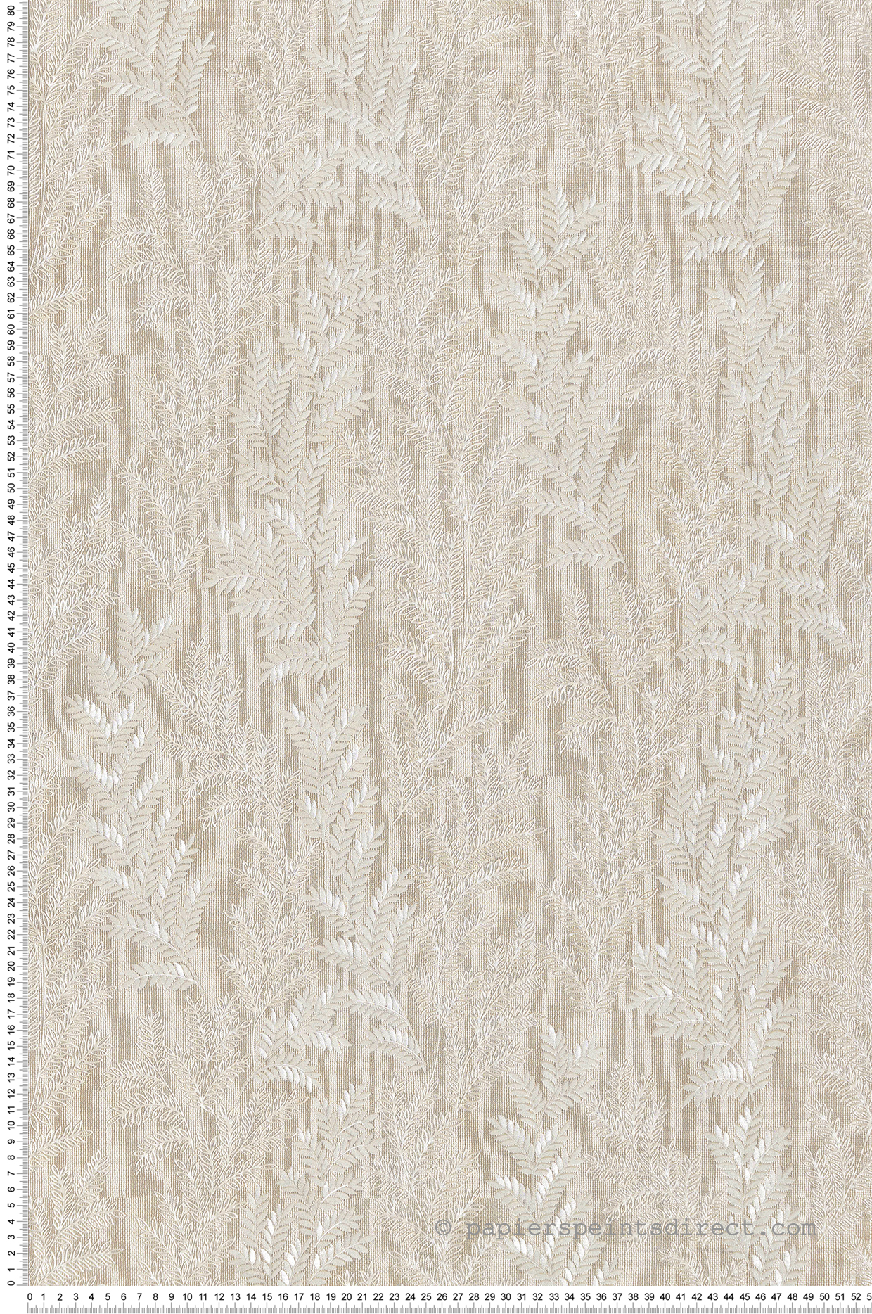 Papier peint Feuillage et Fond Tacheté nacré et pailleté - Grand Classic de Montecolino | Réf. MC-Z66813