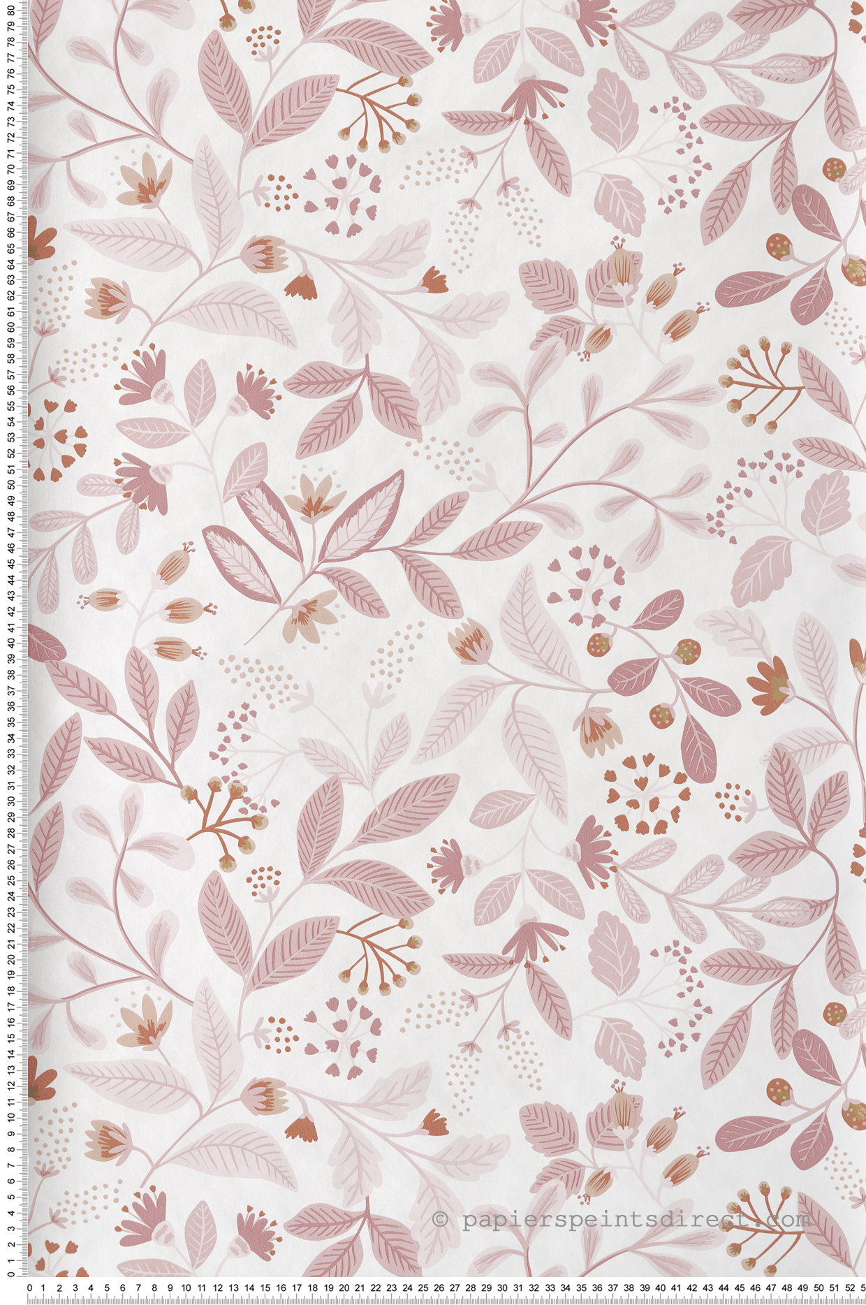 Papier peint Fleuri Chloé rose - Essentiel de Casélio | Réf. ETL103084062