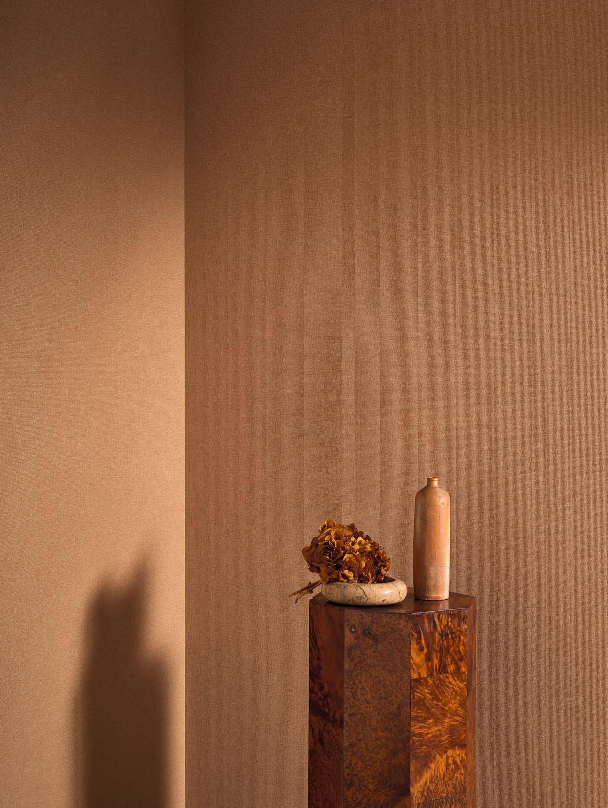 Papier peint Tissage Dione terracotta - Solaris de Casadéco | Réf. SOLA201903612