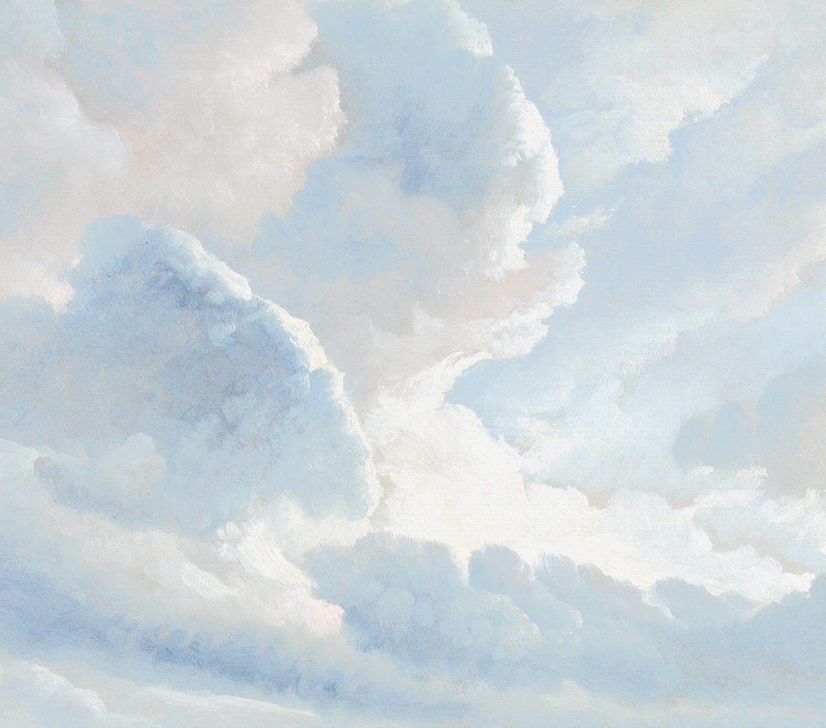 Papier peint panoramique Nuage Cloudy bleu ciel - Panorama 2 de Lutèce | Réf. LTC-PAN1711C