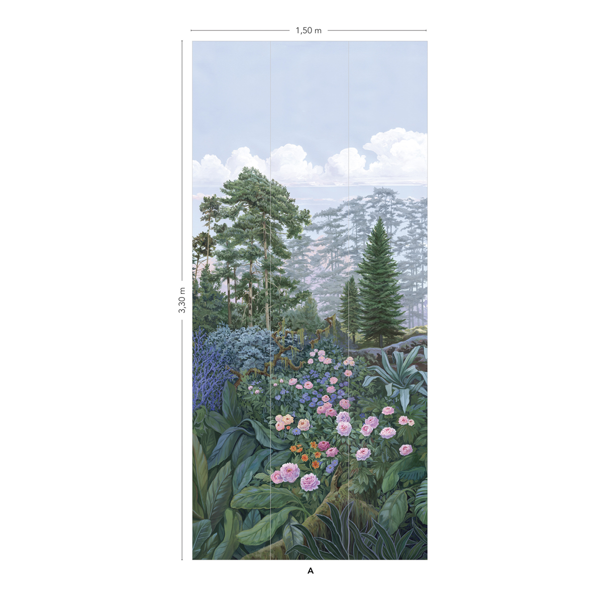 Papier peint panoramique Firone Jungle Equatorial A - 1/2/3 - Isidore Leroy AMB