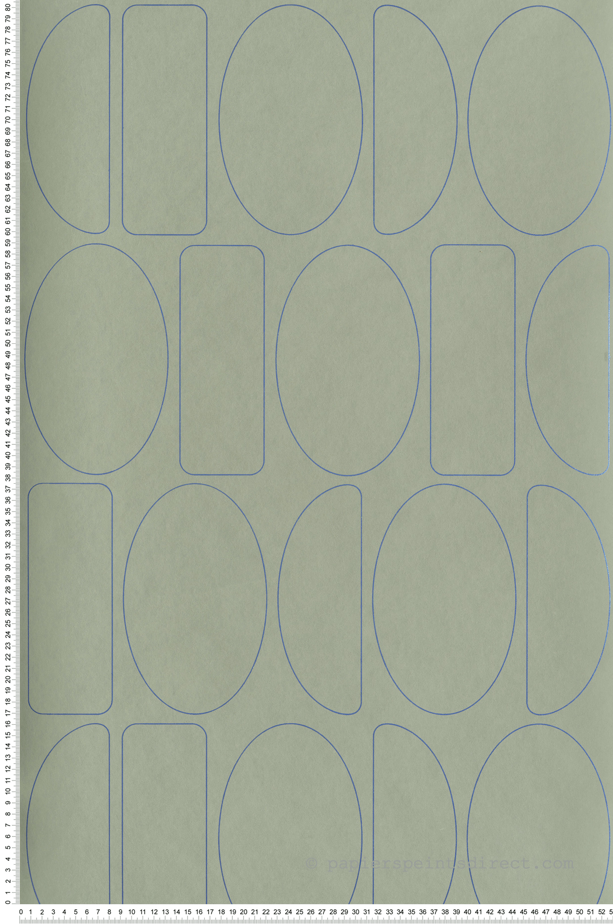 Papier peint Forme Légèreté Arrondie Métallisé vert kaki - Alchimie de Casadéco | Réf. ALMI89927103