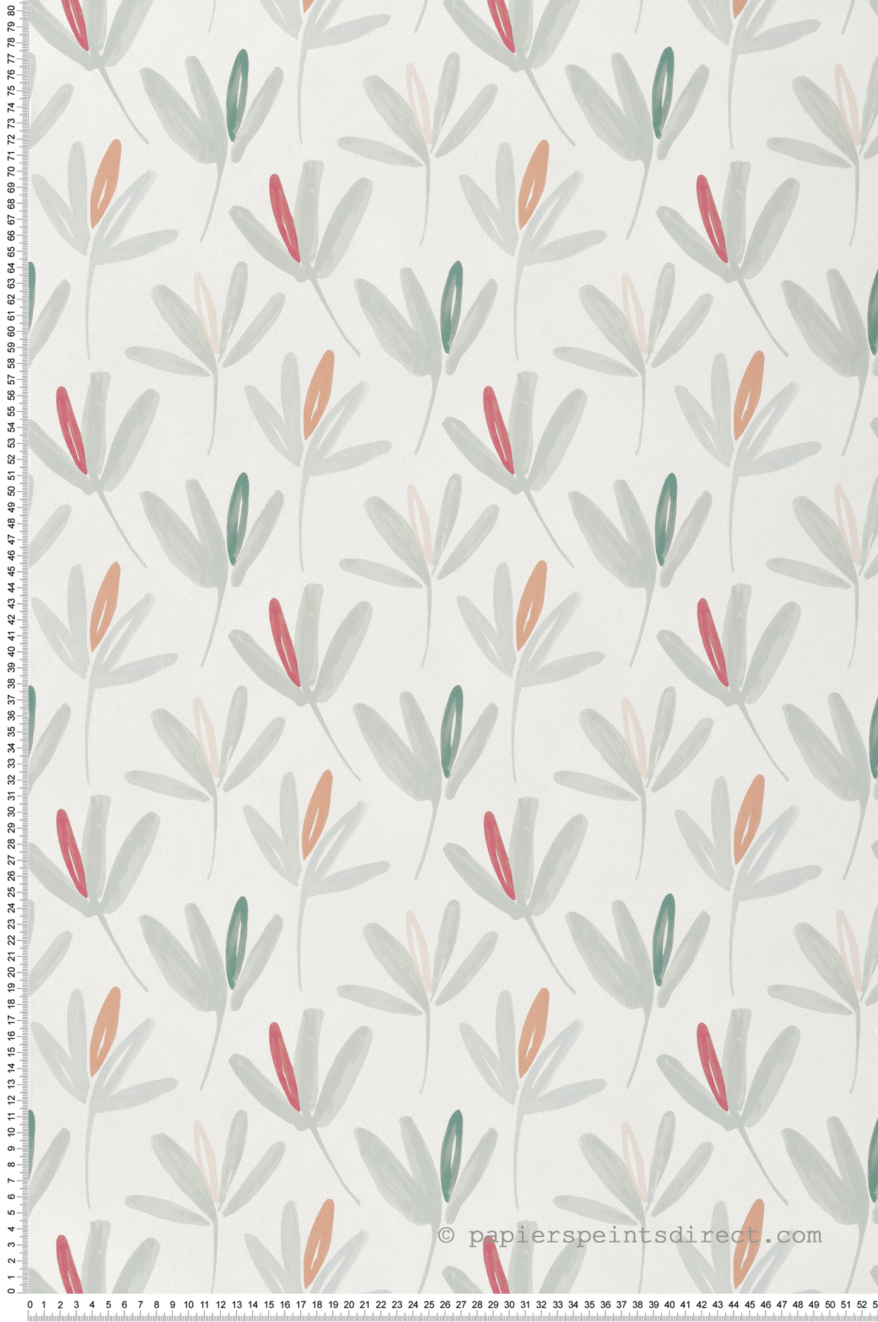 Papier peint Fleur Marguerite vert amande - Cuisines & Bains de Lutèce | Réf. LTC-51230404