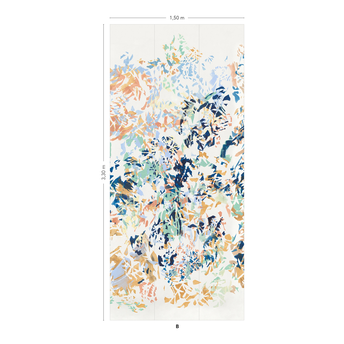 Papier peint panoramique Fresque Abstraite Hava Original B - 4/5/6 AMBr - Isidore Leroy