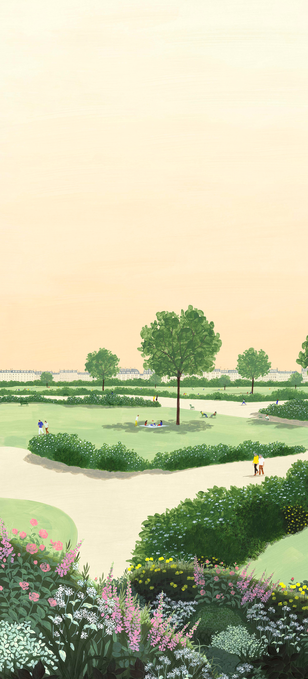 Papier peint panoramique Parc A - 1/2/3 - Isidore Leroy